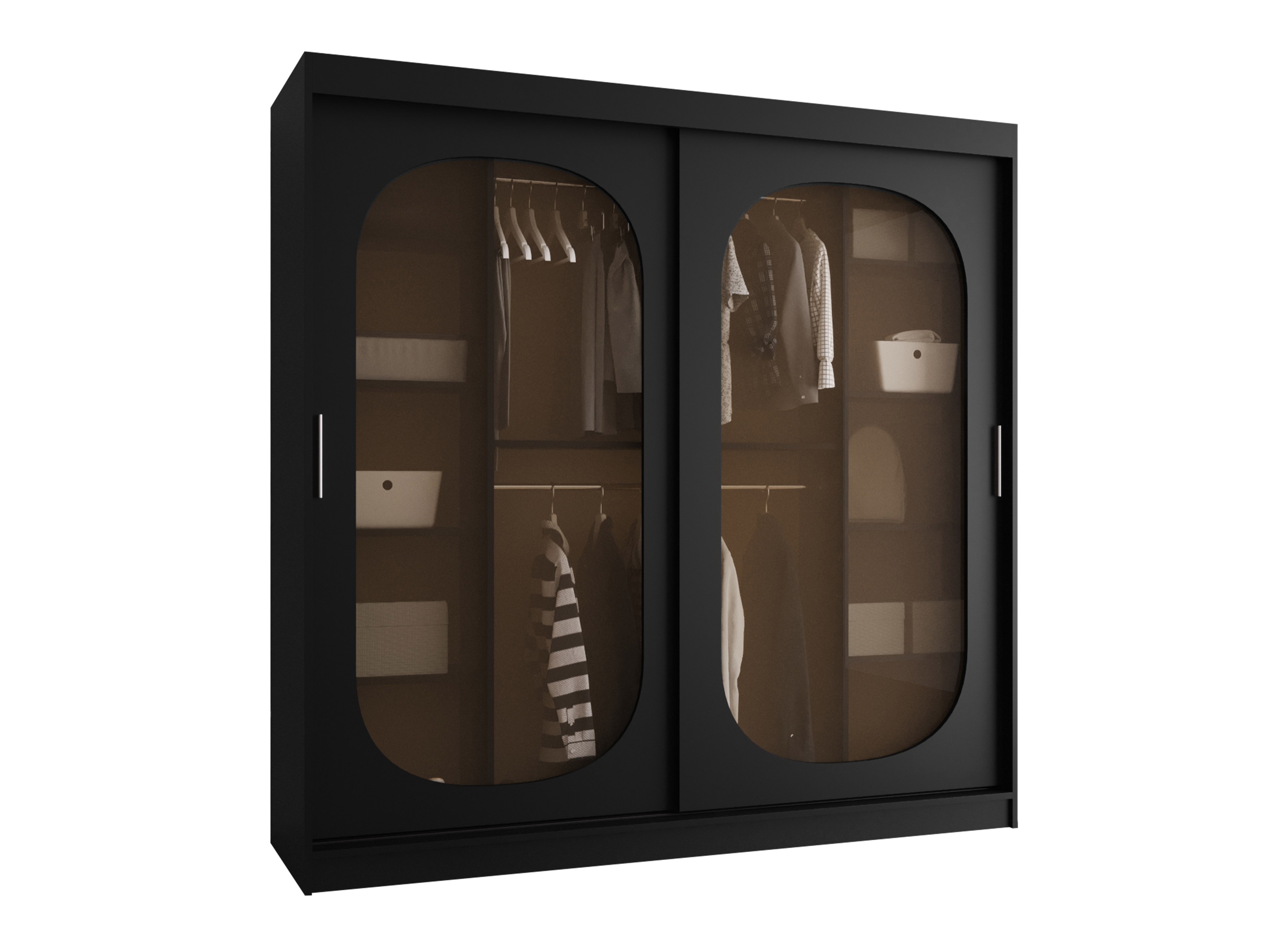 Gardróbszekrény Hartford 521 (Fekete)