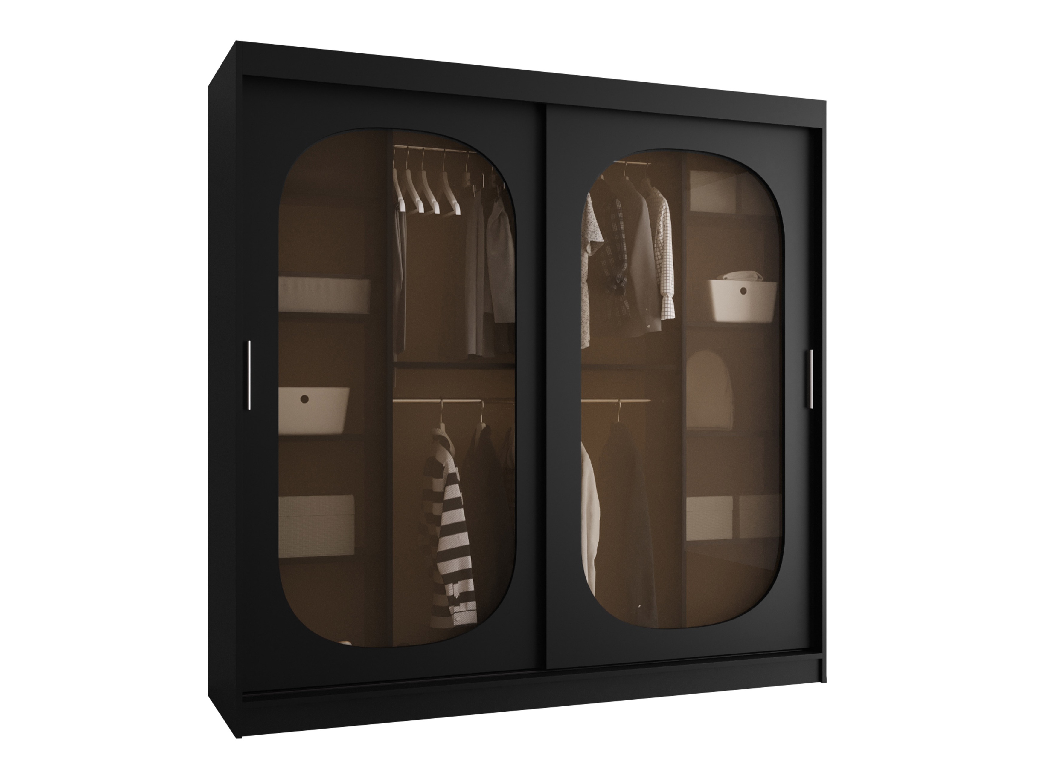 Gardróbszekrény Hartford 521 (Fekete)