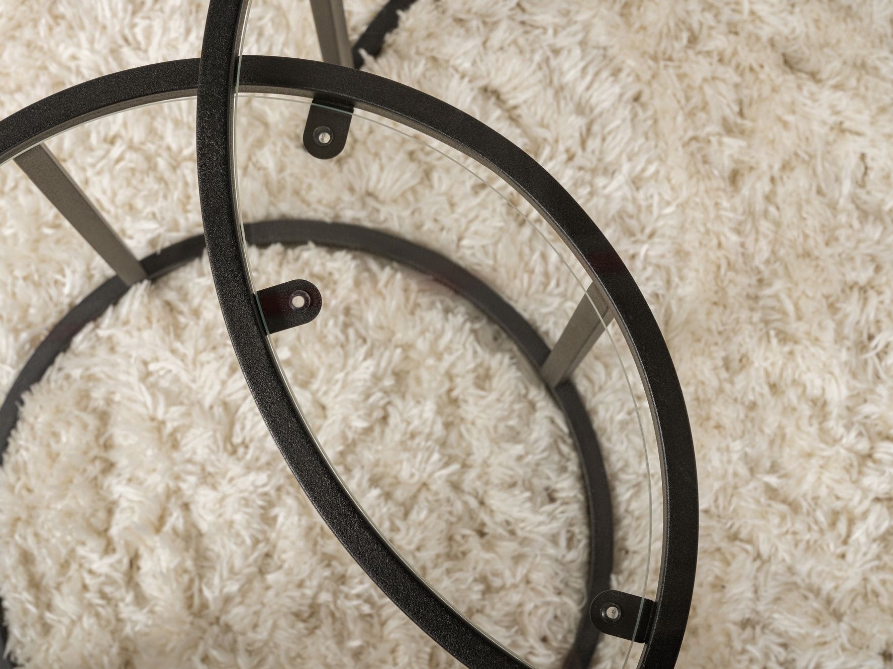 Dohányzóasztal szett Novato 123 (Fekete)