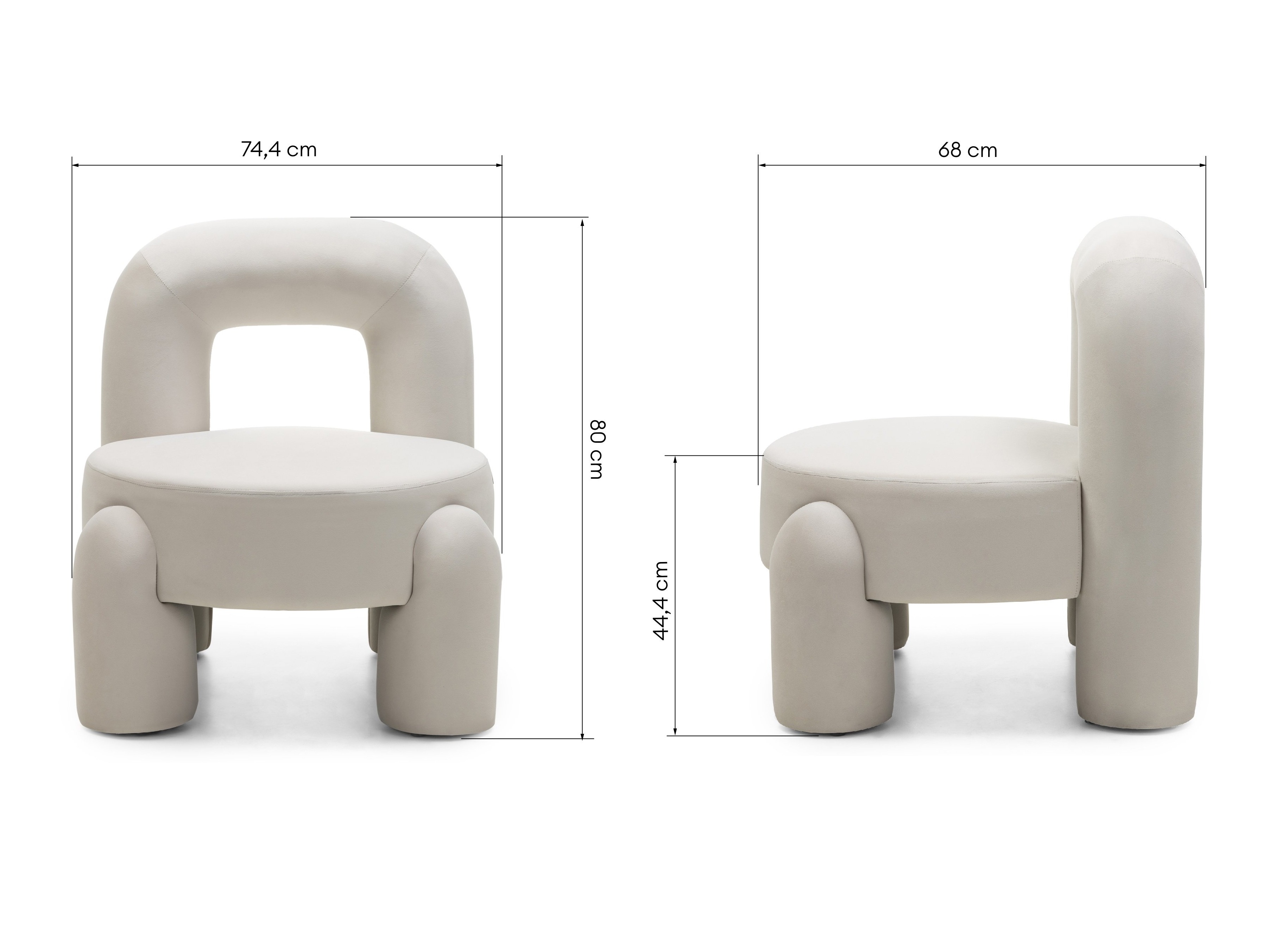 Fotel Burleson 286 (Krém)