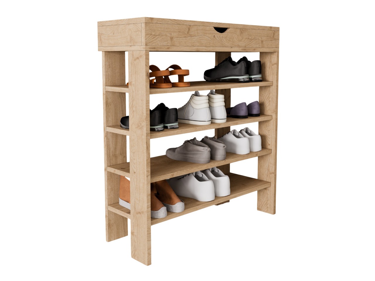 Cipőtároló Kailua 2519 (Tölgy)