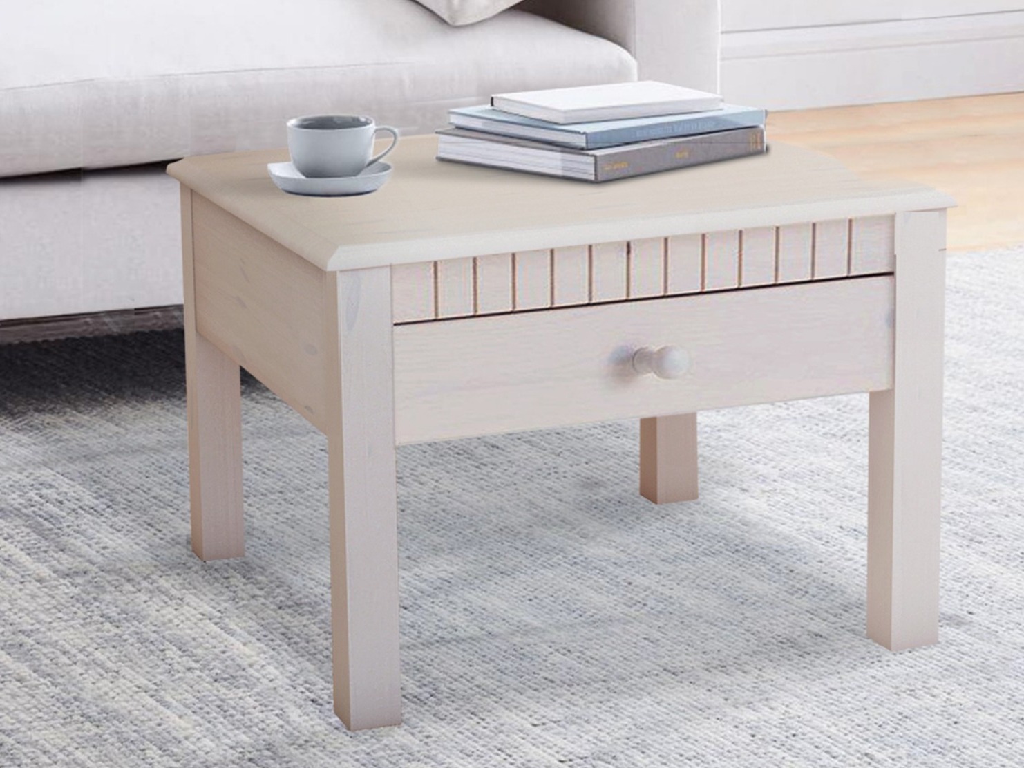 Dohányzóasztal Cavfelo 103 (Fehér)