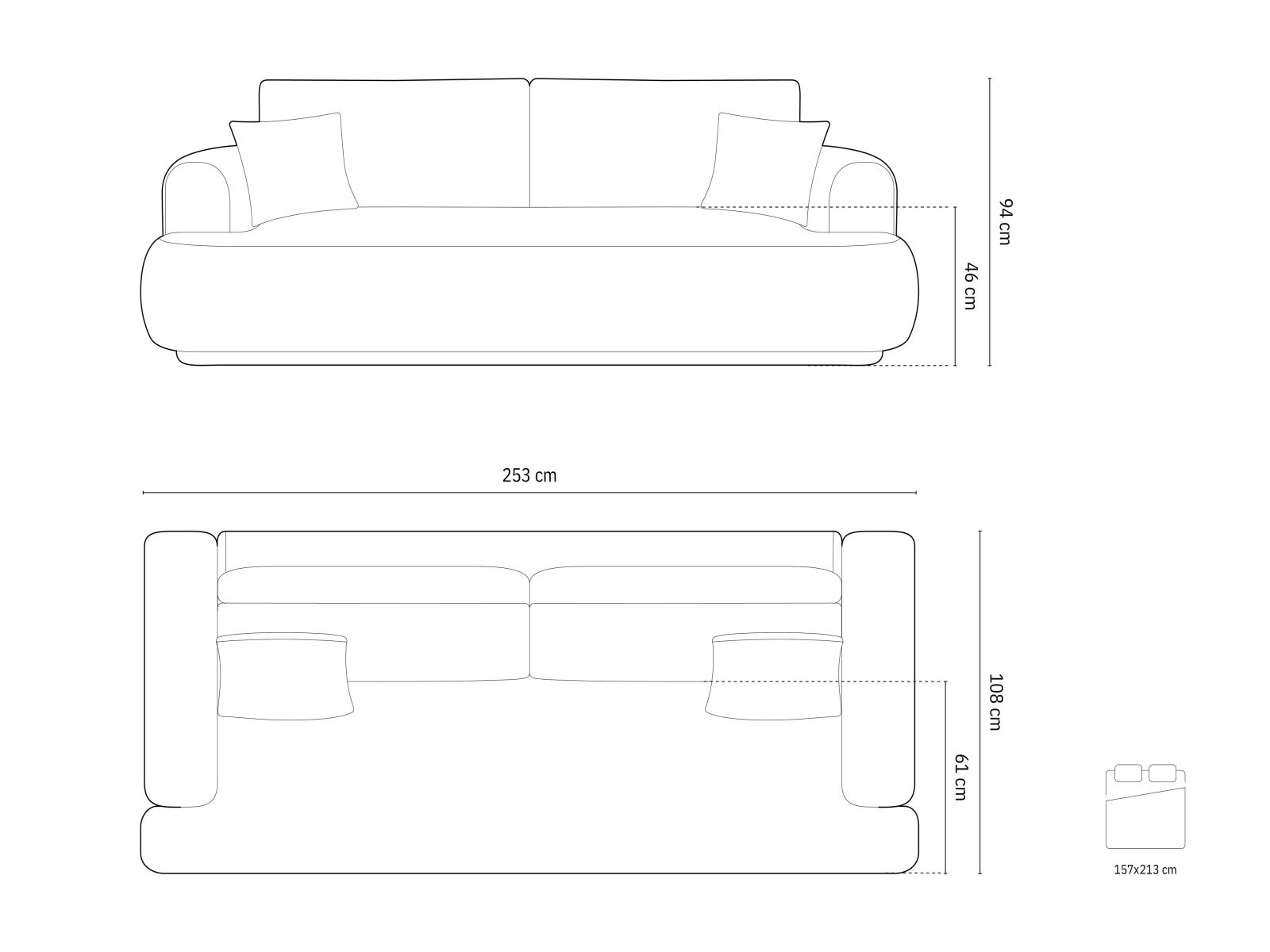 Kanapéágy Beckley 161 (Sorella 03)
