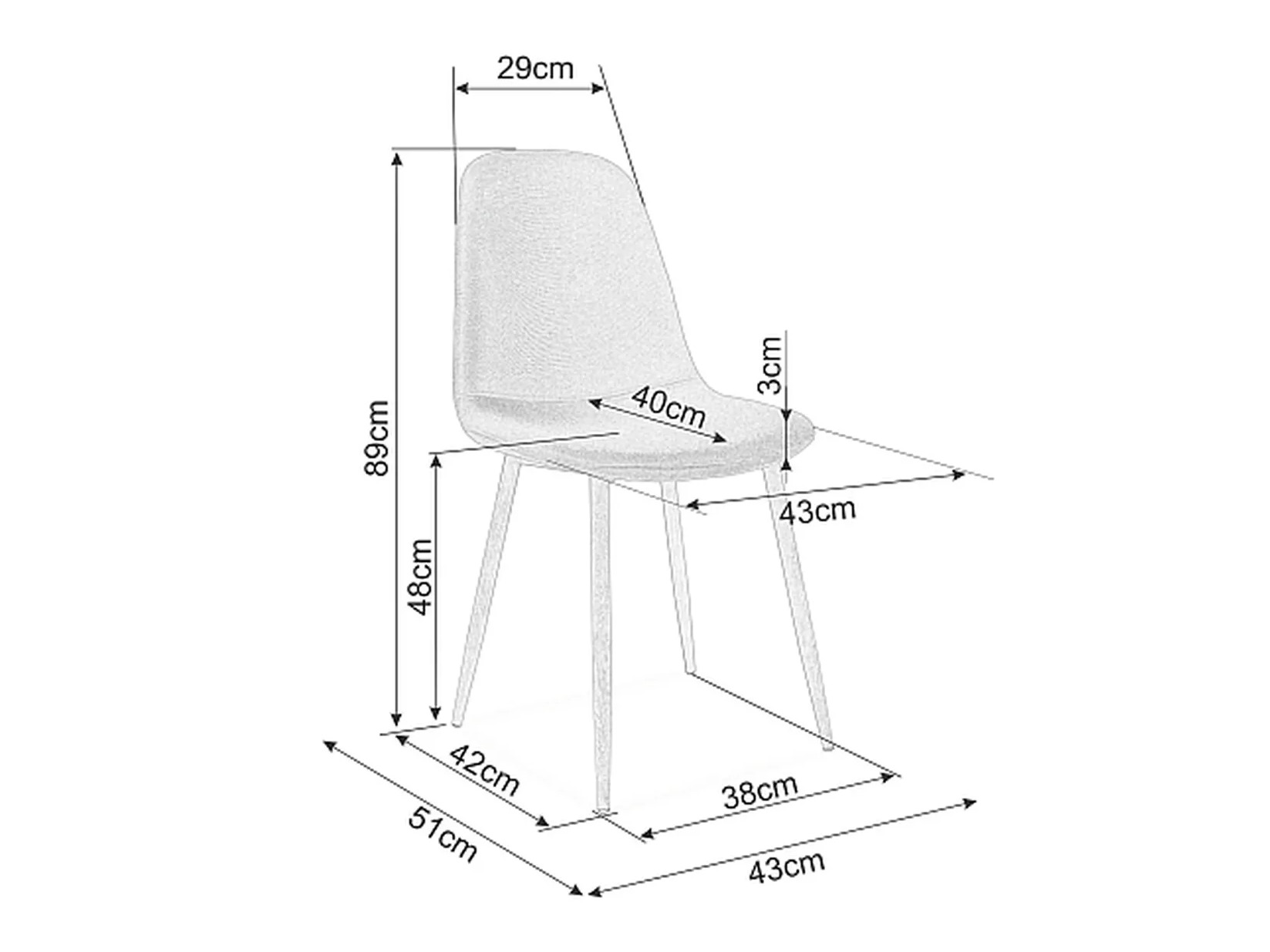 Szék Detroit 767 (Bézs + Tölgy)