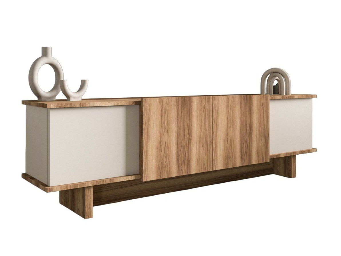 TV-állvány Kailua 2513 (Bézs + Dió)