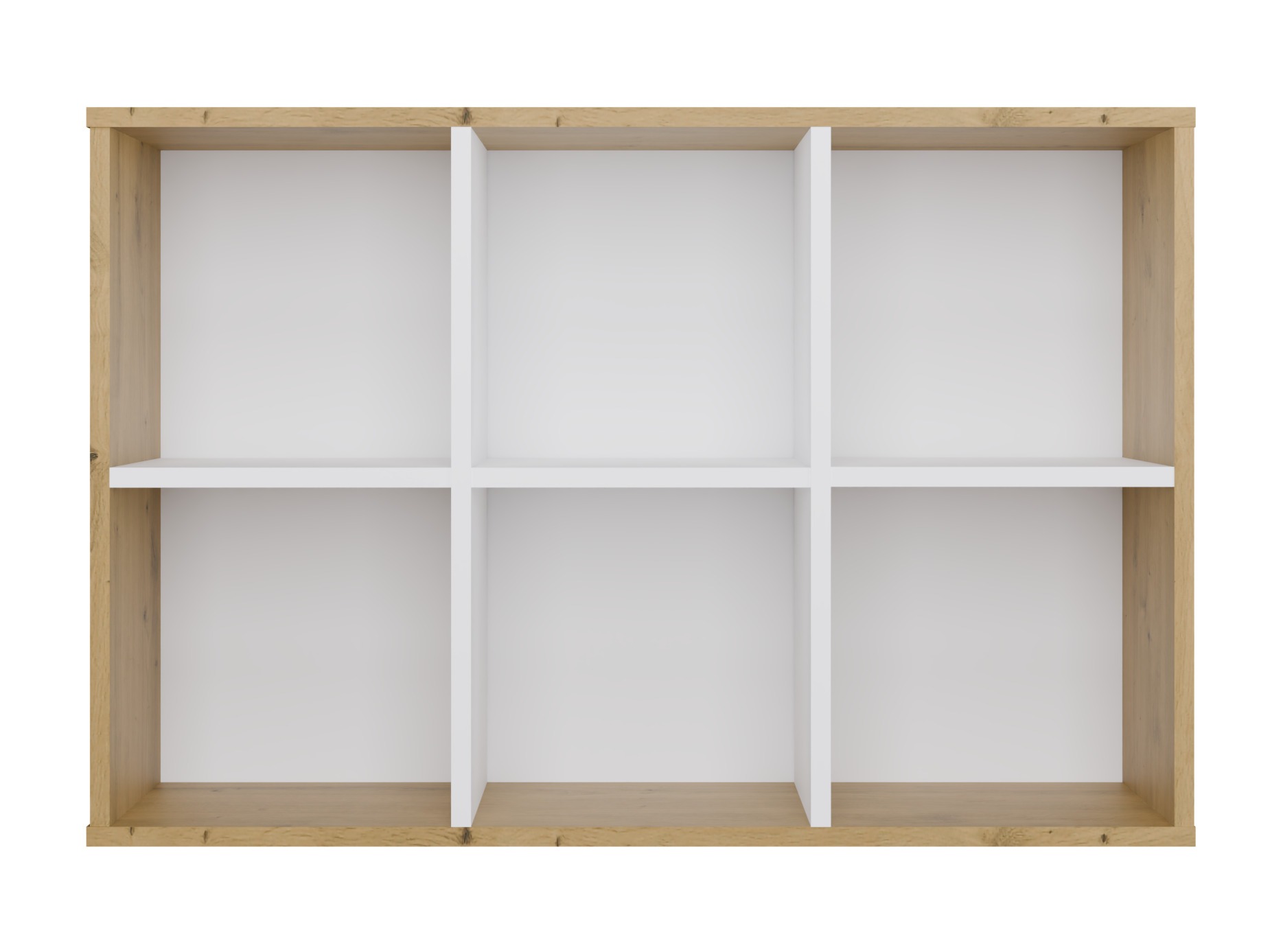 Könyvespolc Mandeville 296 (Fehér + Artisan tölgy)