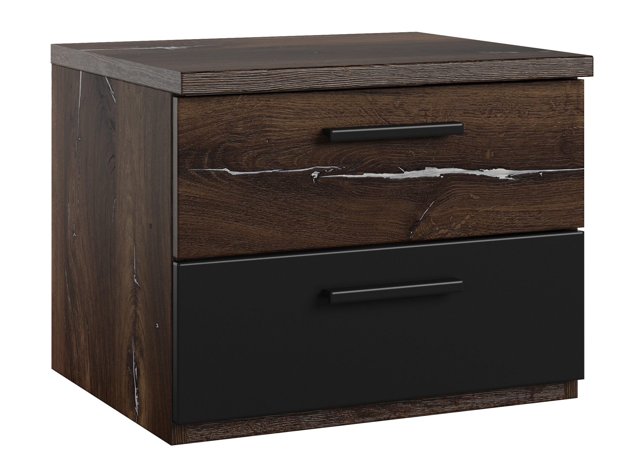 Éjjeliszekrény Felelie 101 (Tamus Flagstaf tölgy + Ezüst)