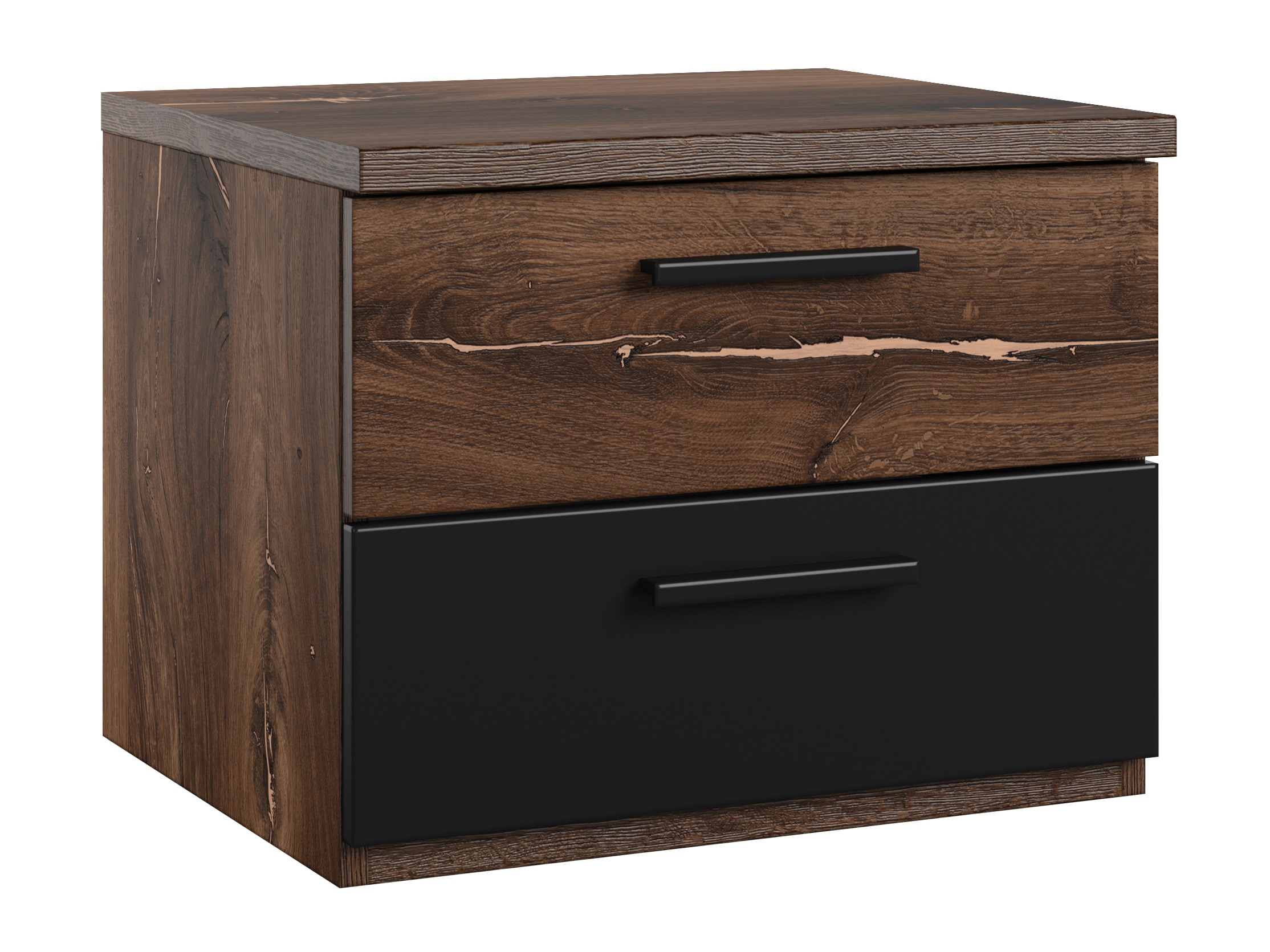 Éjjeliszekrény Felelie 101 (Tamus Flagstaf tölgy + Réz)