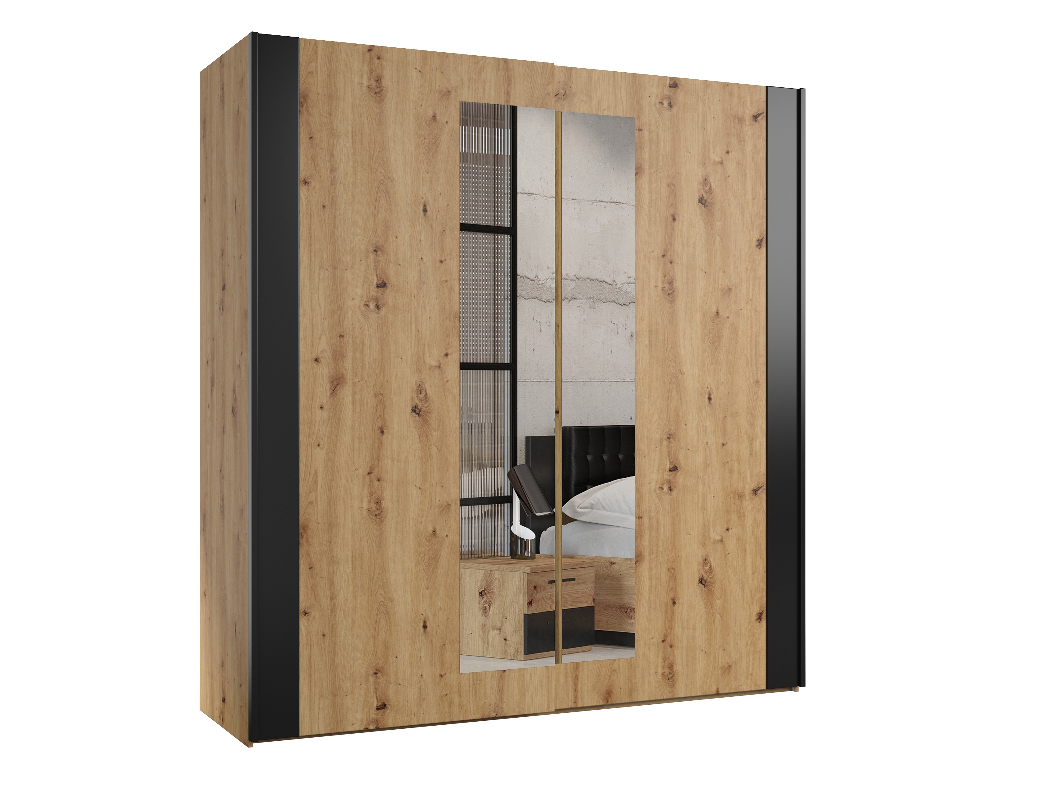 Gardróbszekrény Felelie 100 (Artisan tölgy)