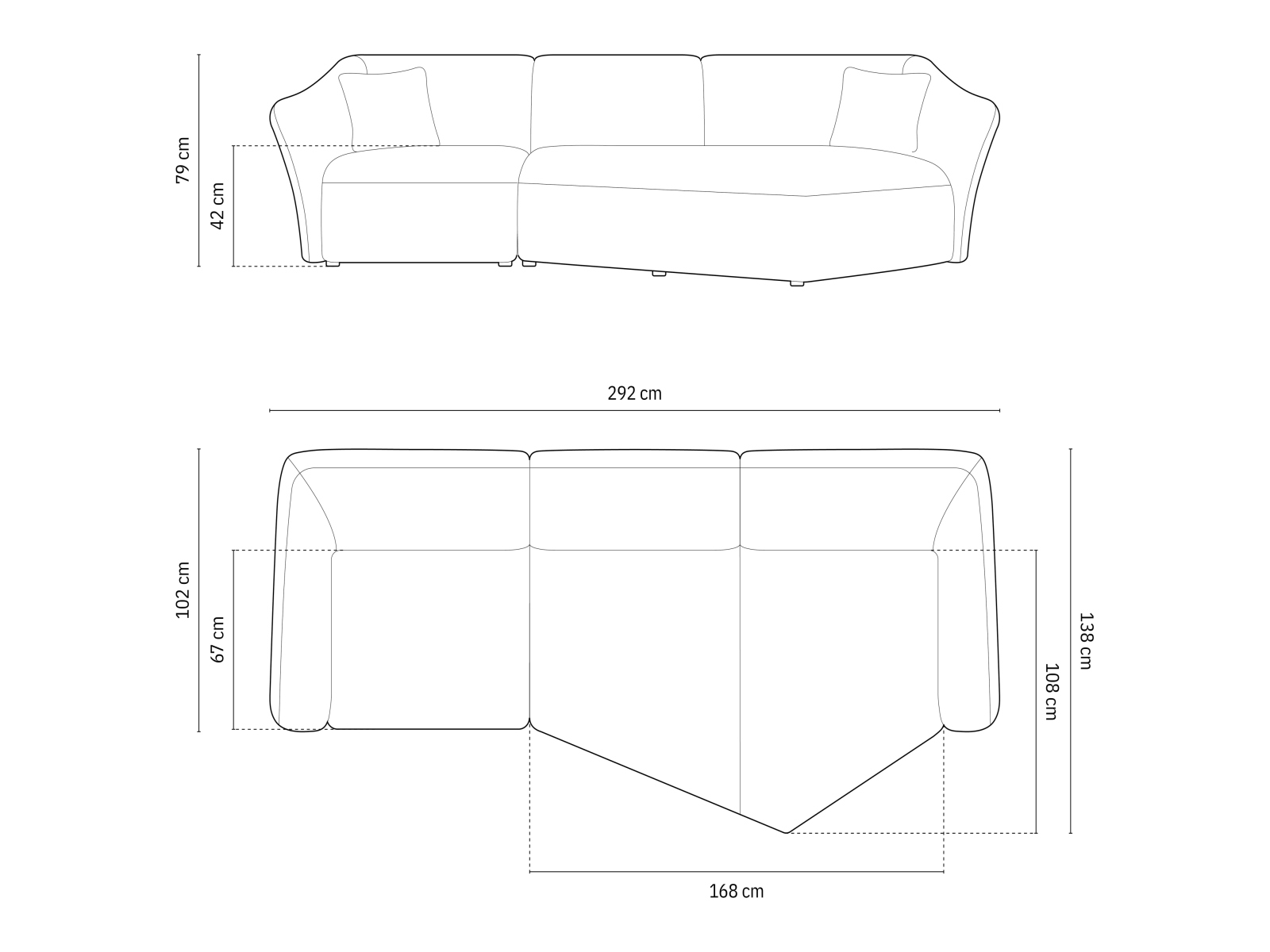 Sarokkanapé Beckley 168 (Sicuro 5)