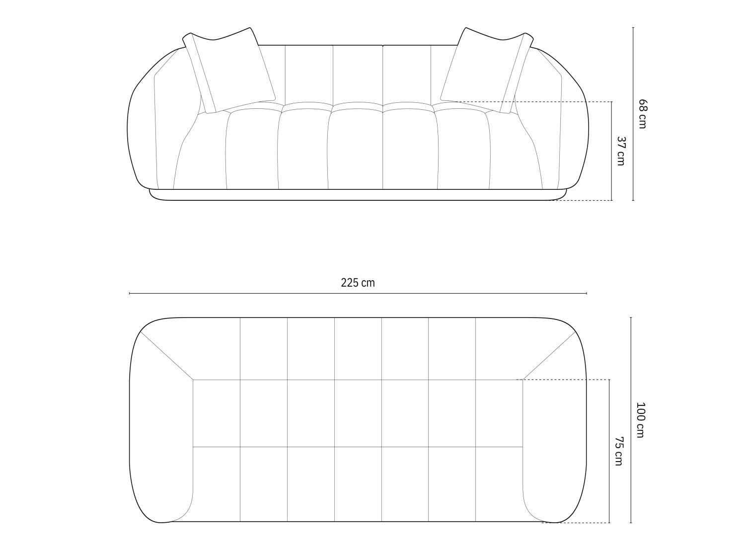 Kanapé Beckley 173 (Heritage Cement)