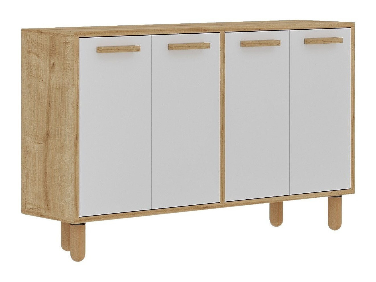 Szekrény Kailua 2542 (Fehér + Tölgy)