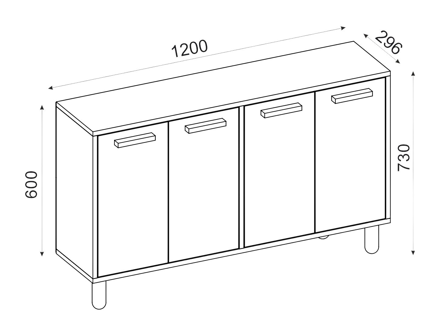 Szekrény Kailua 2542 (Tölgy)