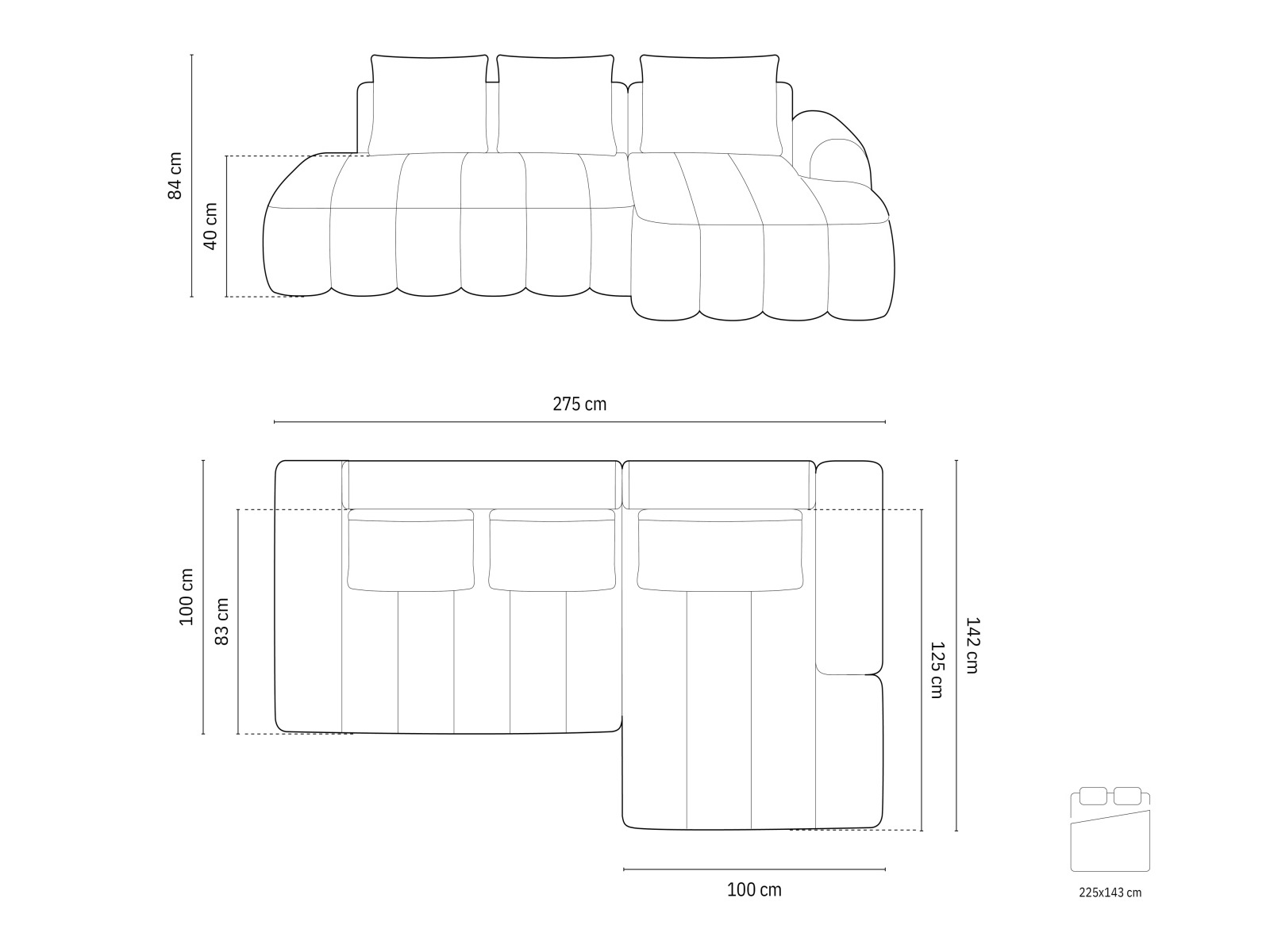 Sarokkanapé Evarelbo 104 (Vogue 03)