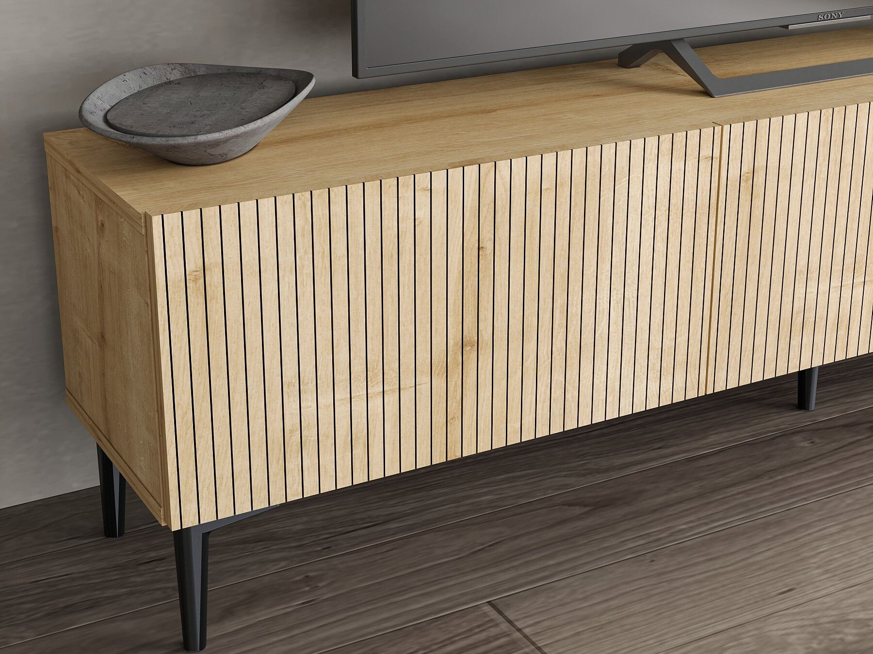 TV-állvány Kailua 2547 (Tölgy)