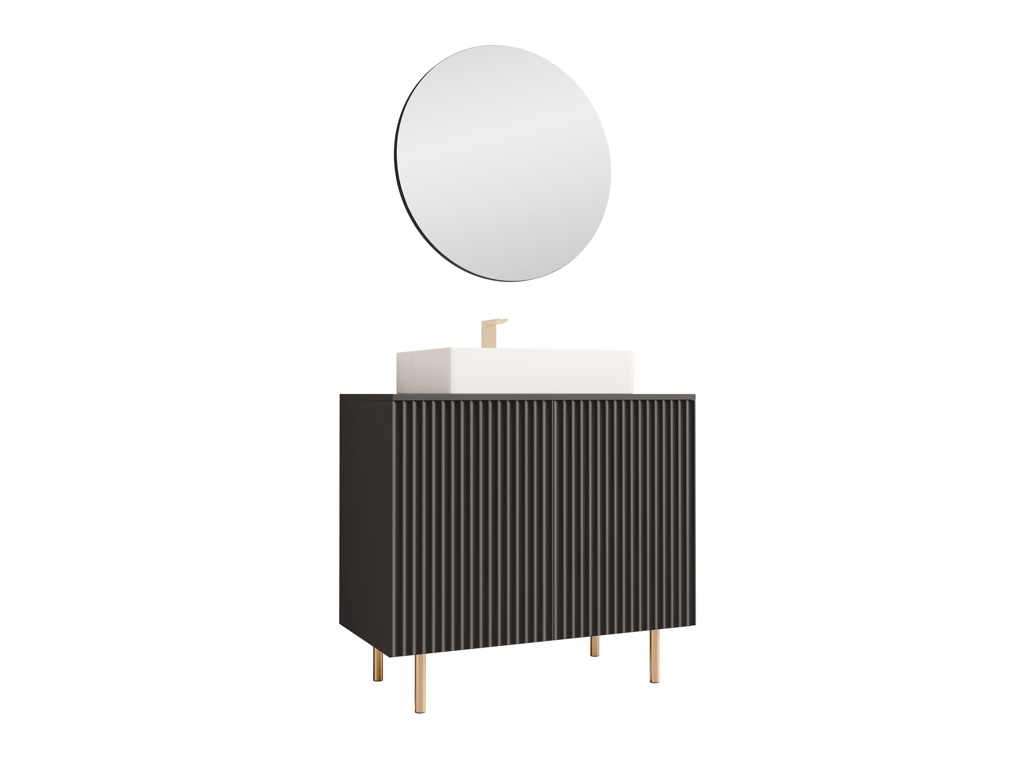 Fürdőszobai garnitúra Decus I (Fekete)