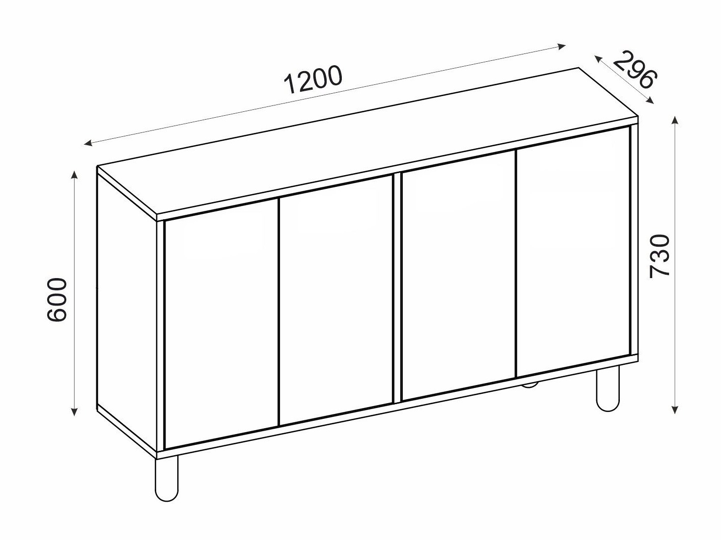 Szekrény Kailua 2557 (Tölgy)