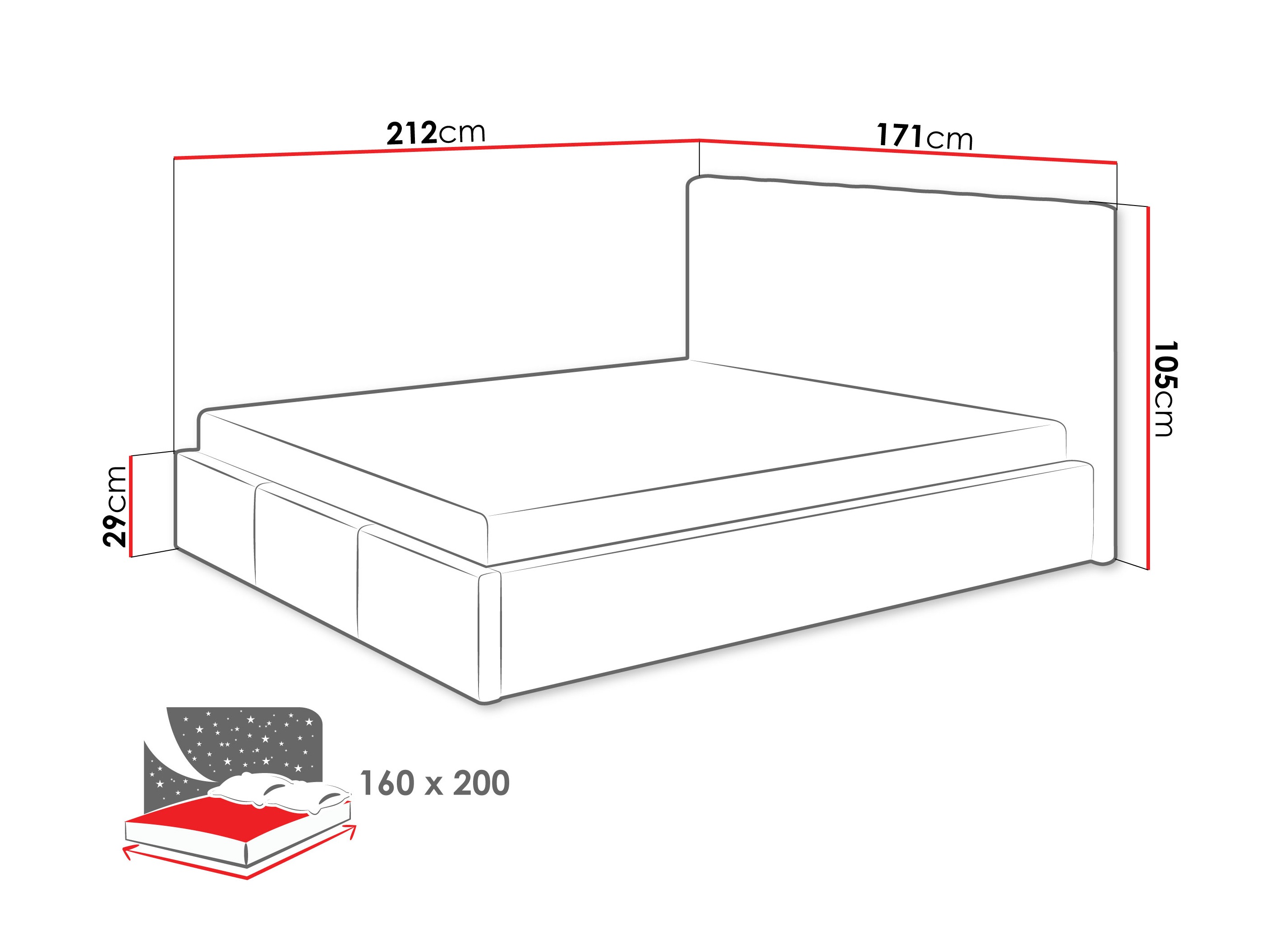 Ágy ComfiDream 197 (Fresh 01)