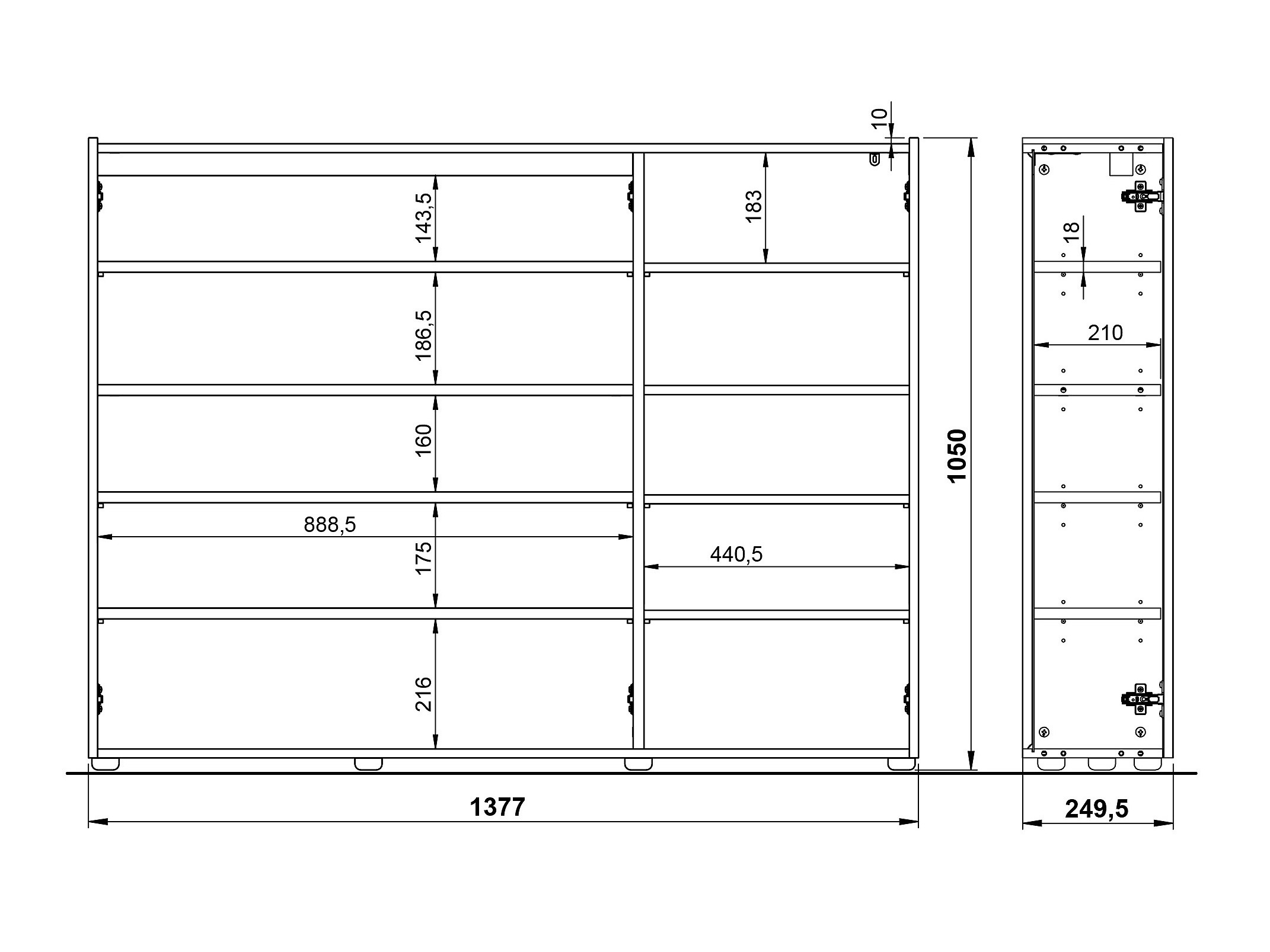 Cipőtároló Sacramento 514 (Grafit)