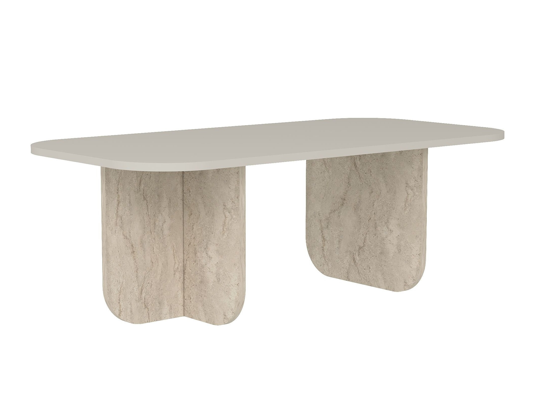 Dohányzóasztal Kailua 2560 (Bézs + Világos Travertine)