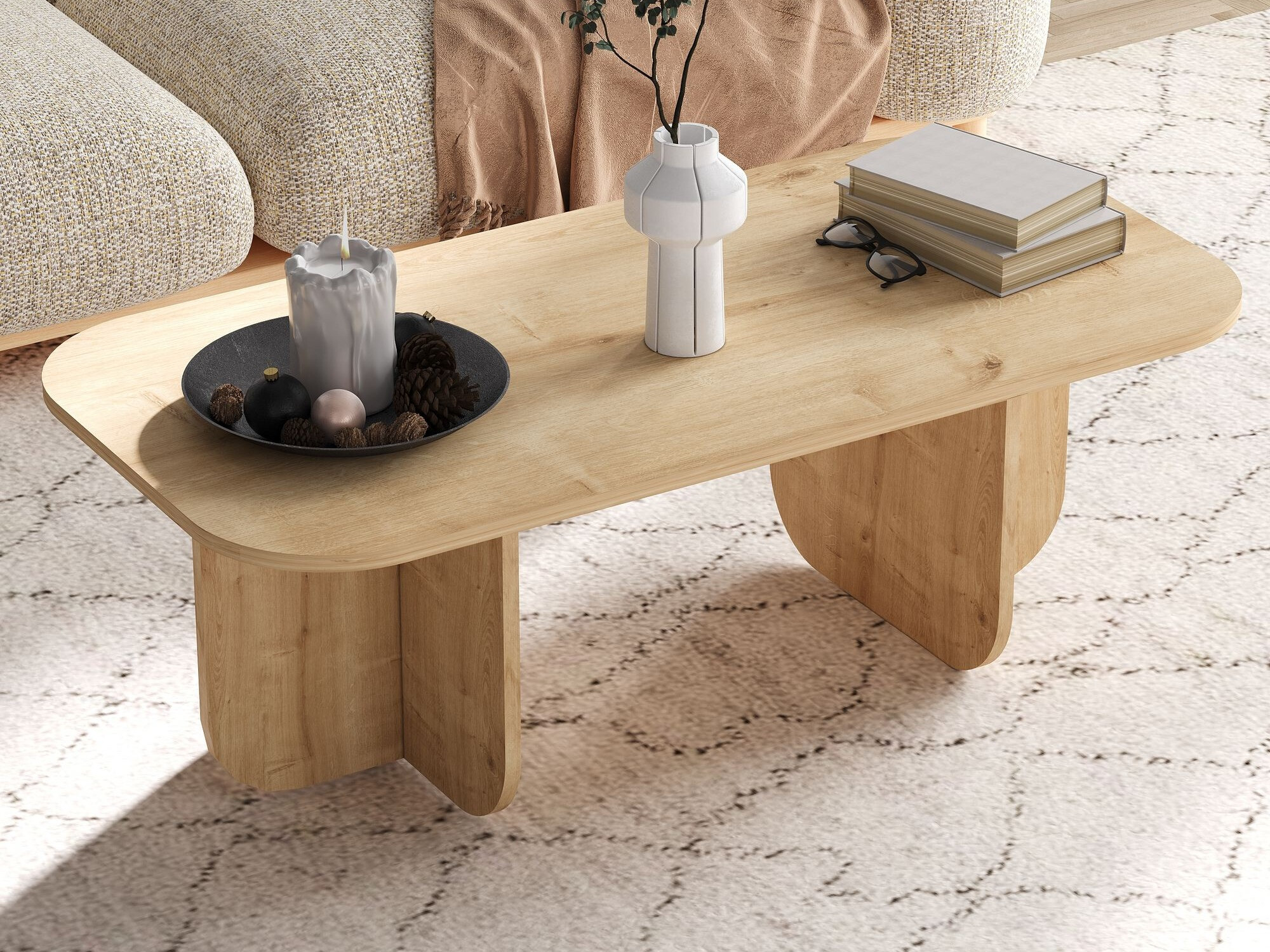 Dohányzóasztal Kailua 2560 (Tölgy)