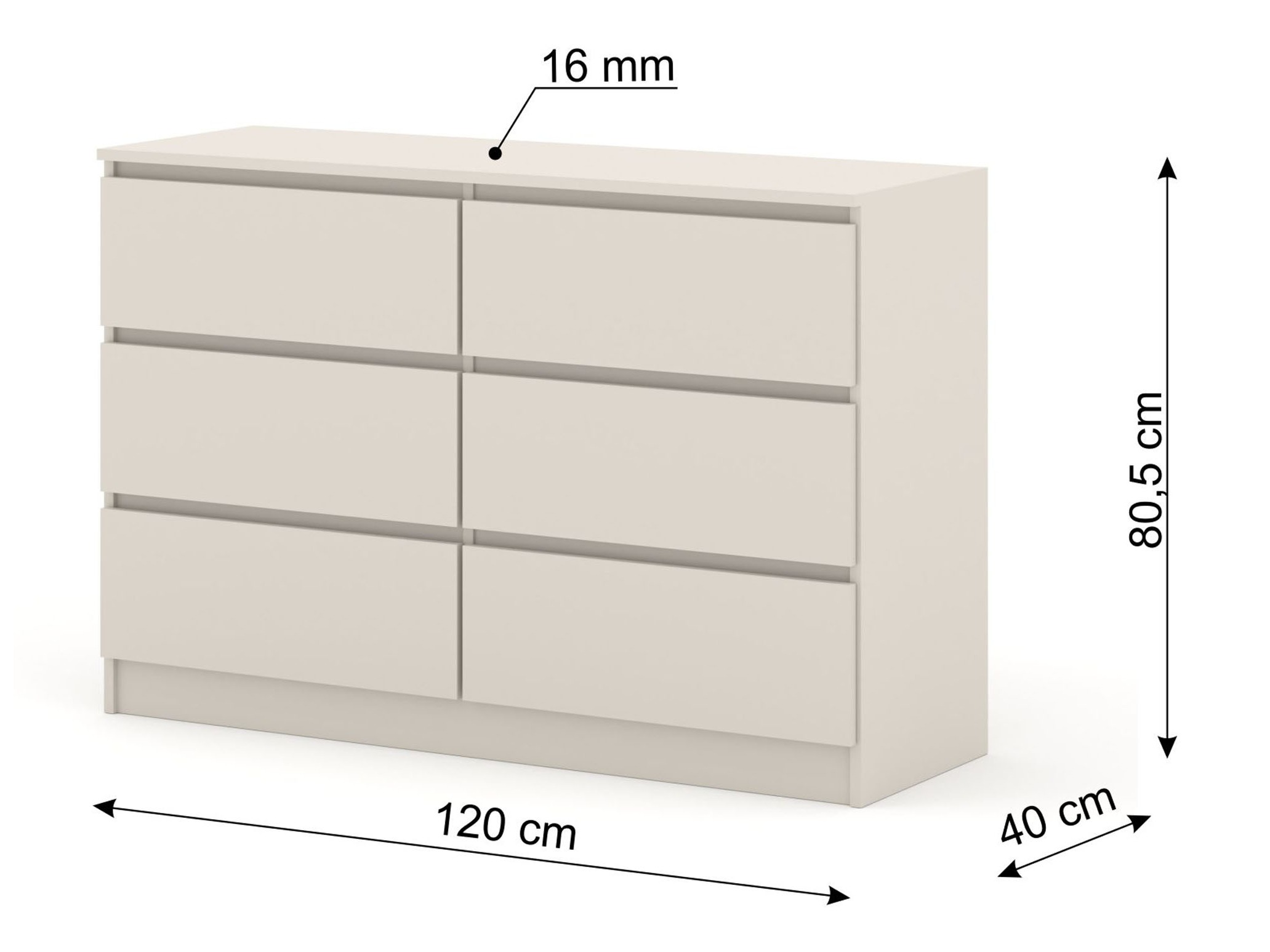 Komód Buffalo 196 (Kasmír)