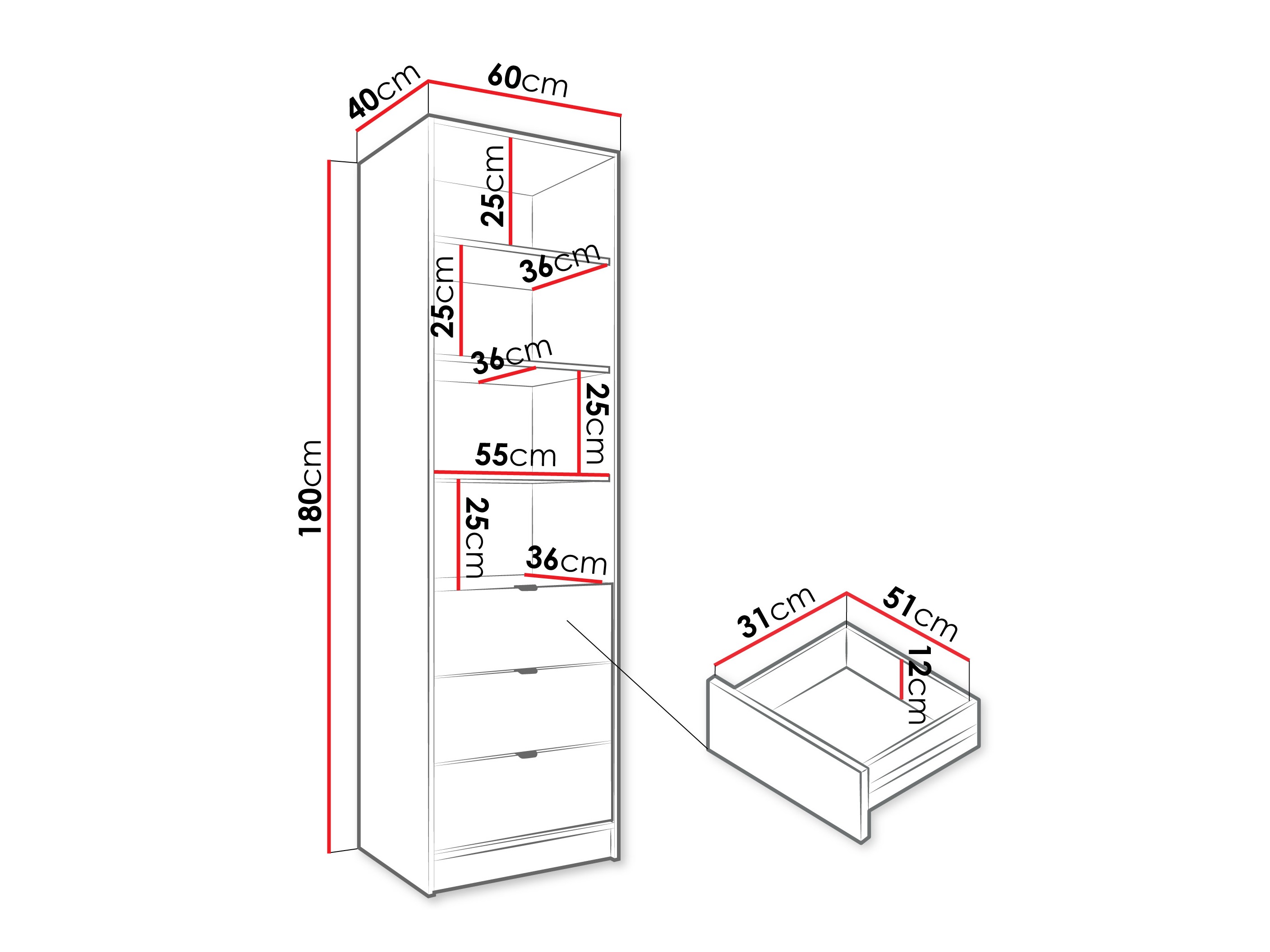 Könyvespolc Comfivo Papilio (Bézs)