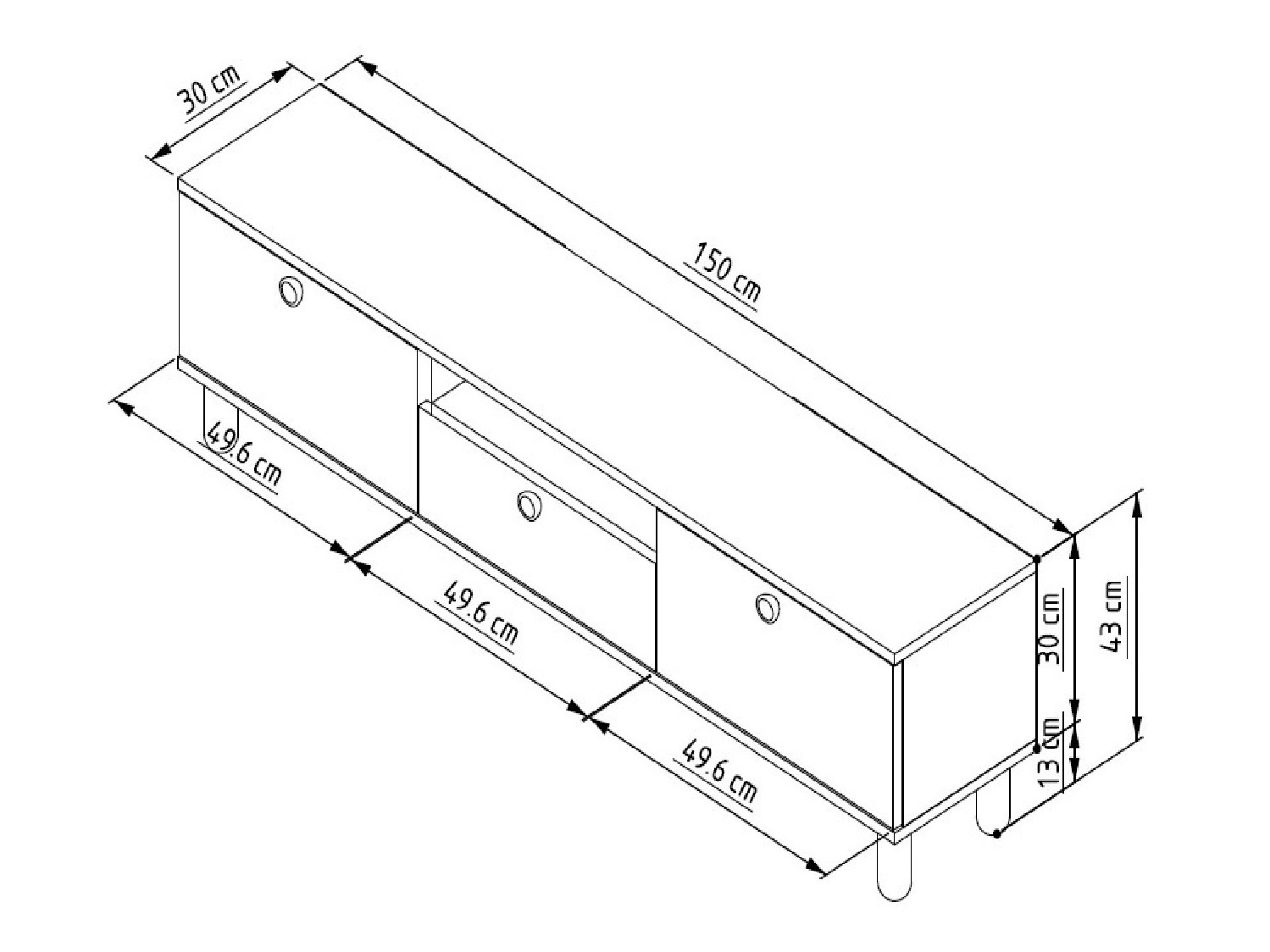 TV-állvány Kailua 2566
