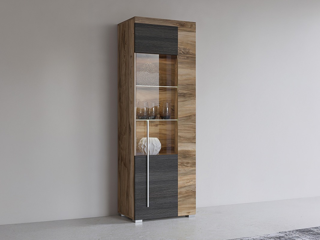 Könyvespolc Sorciro 104 (Dió + Sötét tölgy)