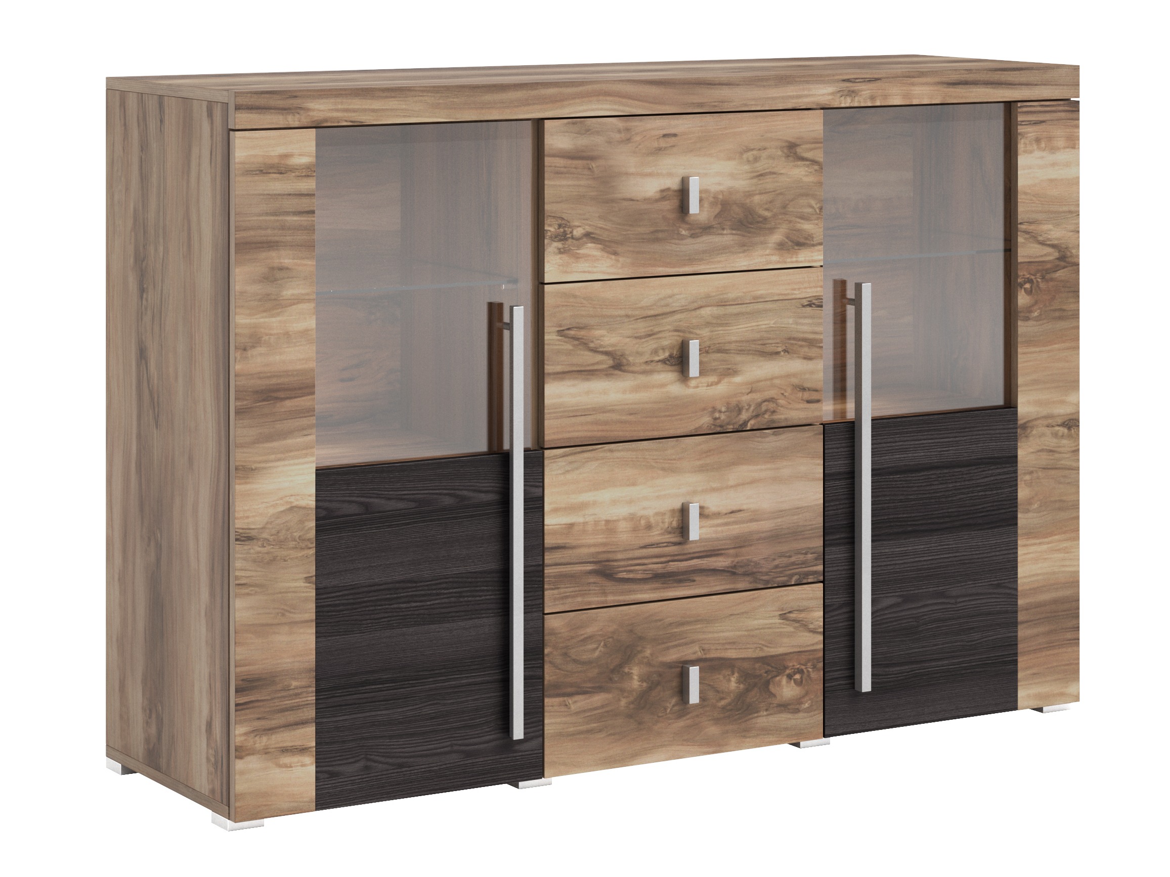 Komód Sorciro 109 (Dió + Sötét tölgy)