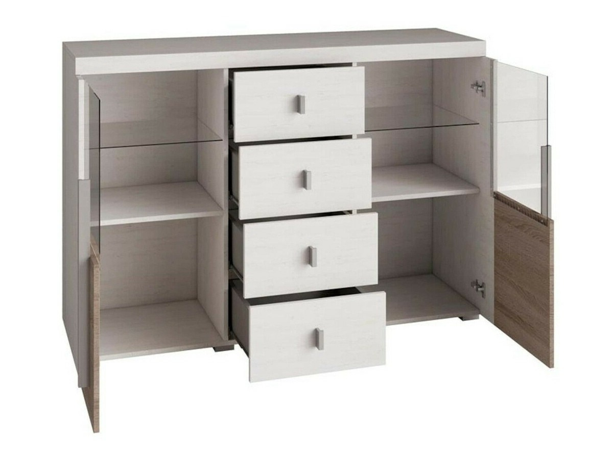 Komód Sorciro 109 (Dió + Sötét tölgy)