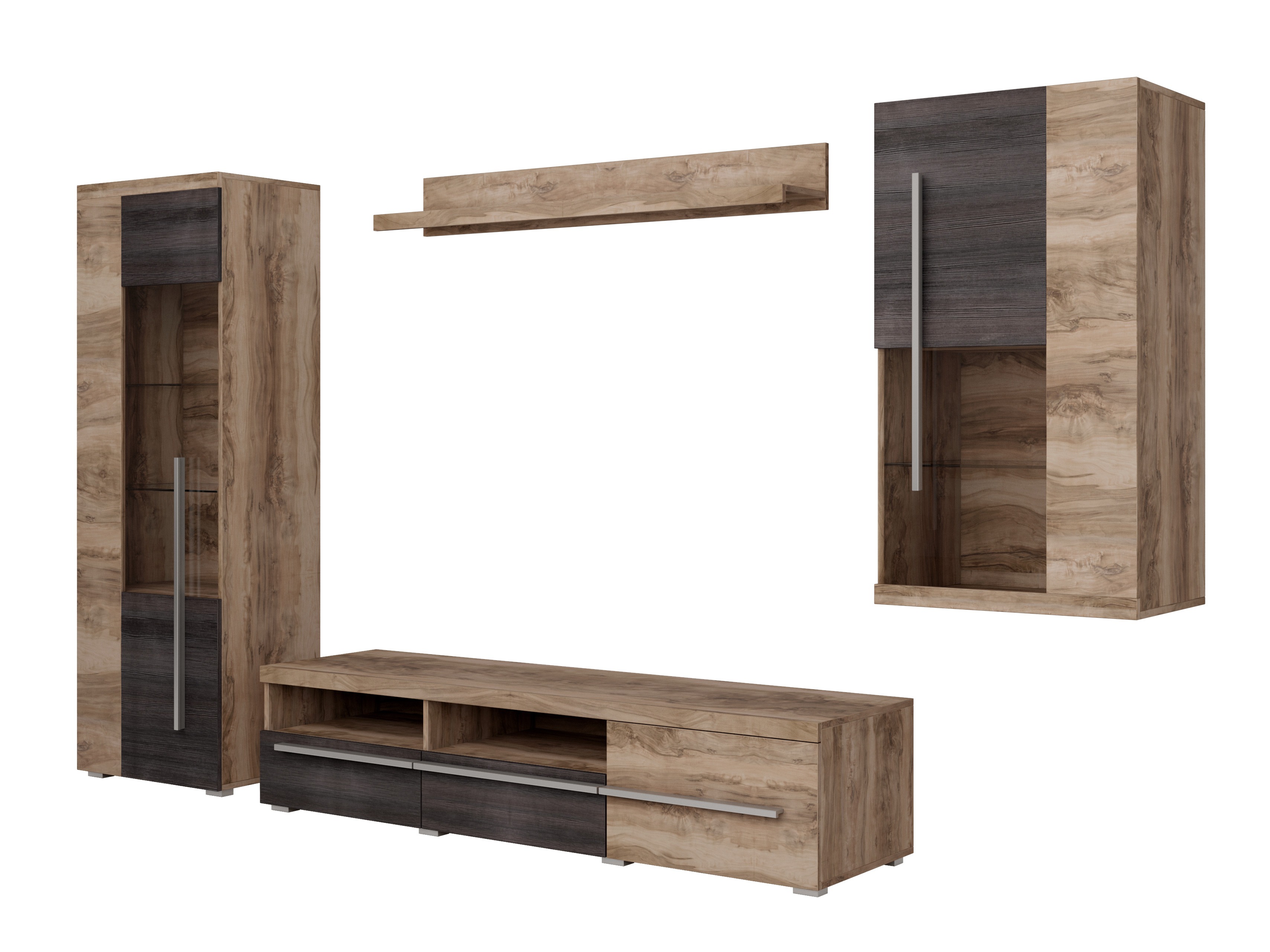 Nappali szett Sorciro 105 (Dió + Sötét tölgy)