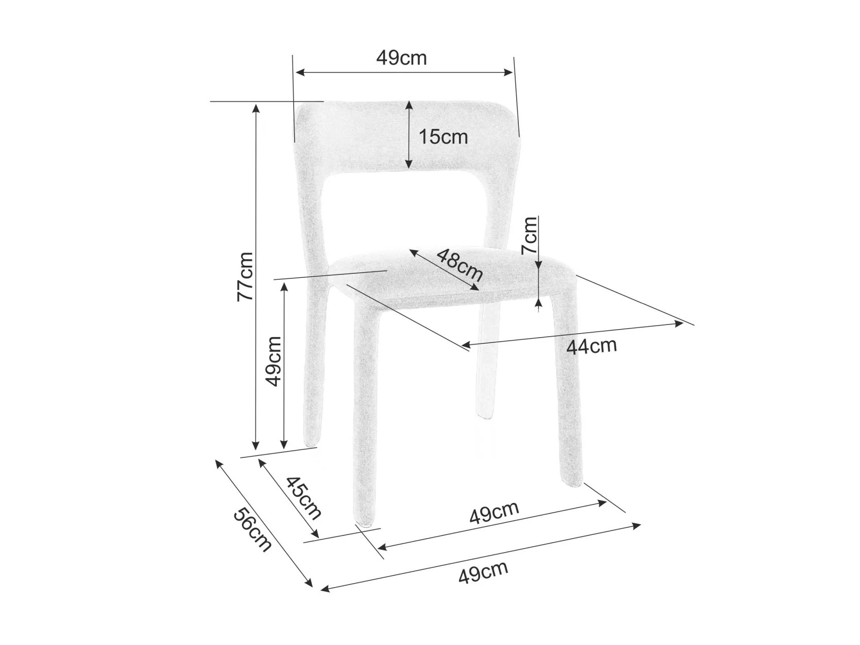 Szék Detroit 784 (Sárga)