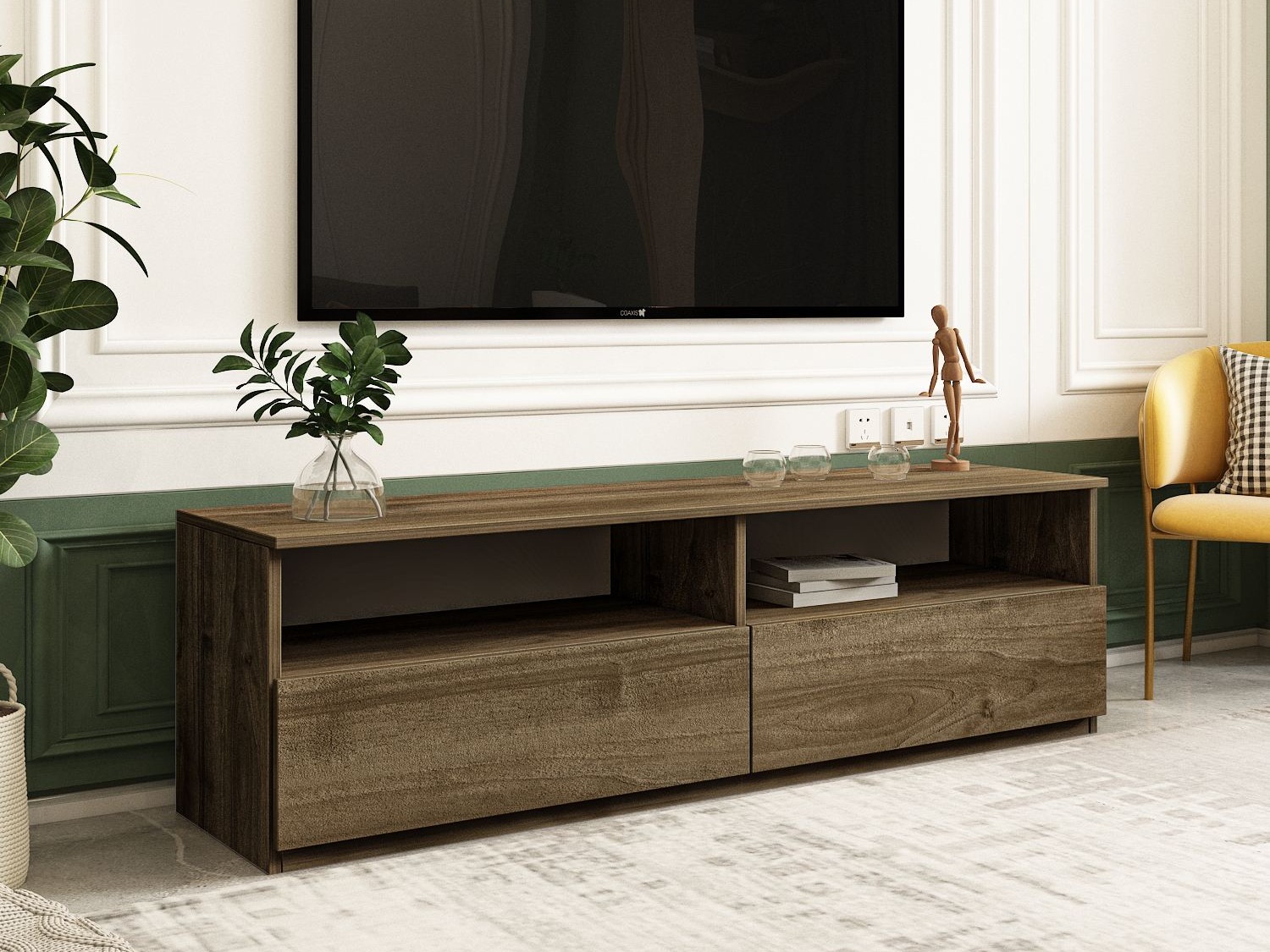 TV-állvány Kailua 2577 (Dió)