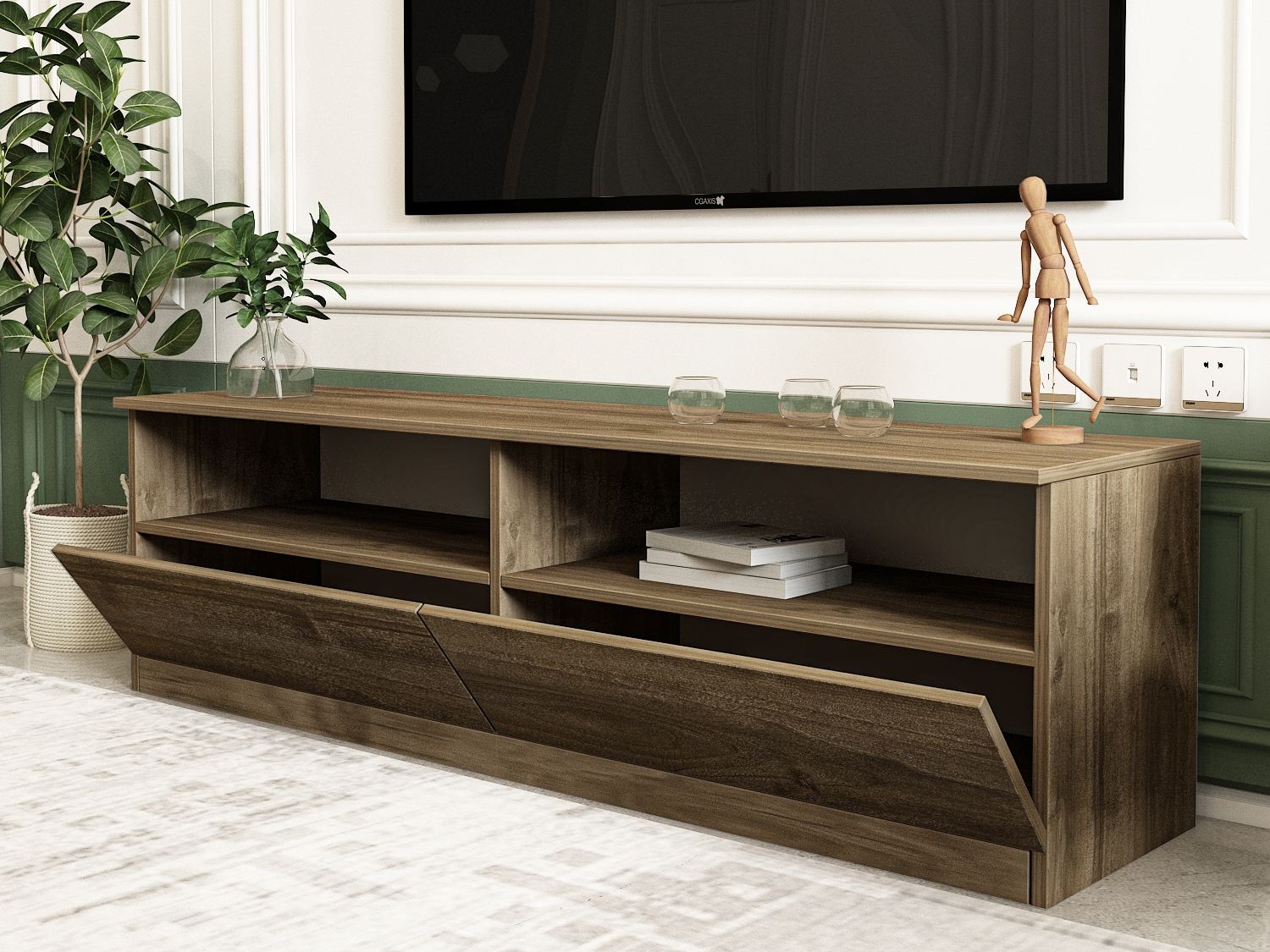 TV-állvány Kailua 2577 (Dió)