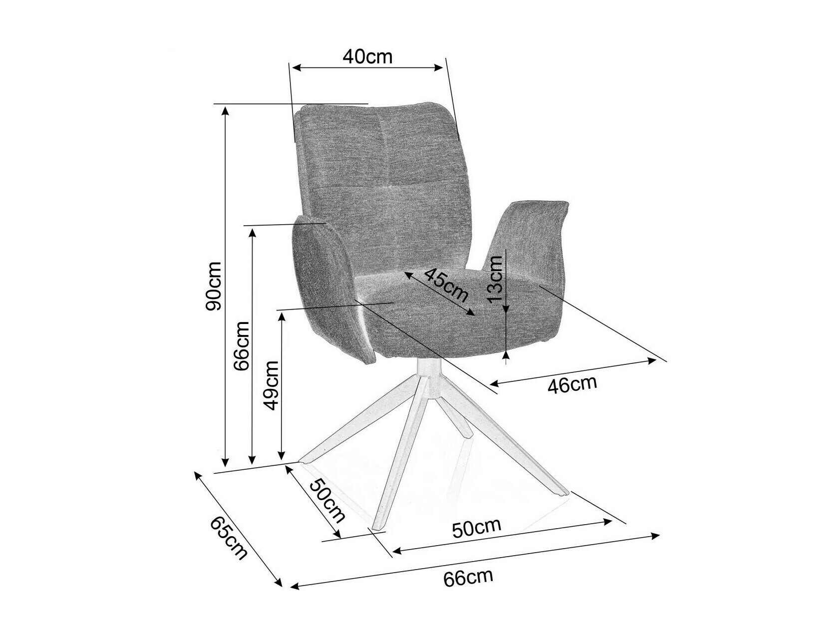 Szék Detroit 651 (Barna)
