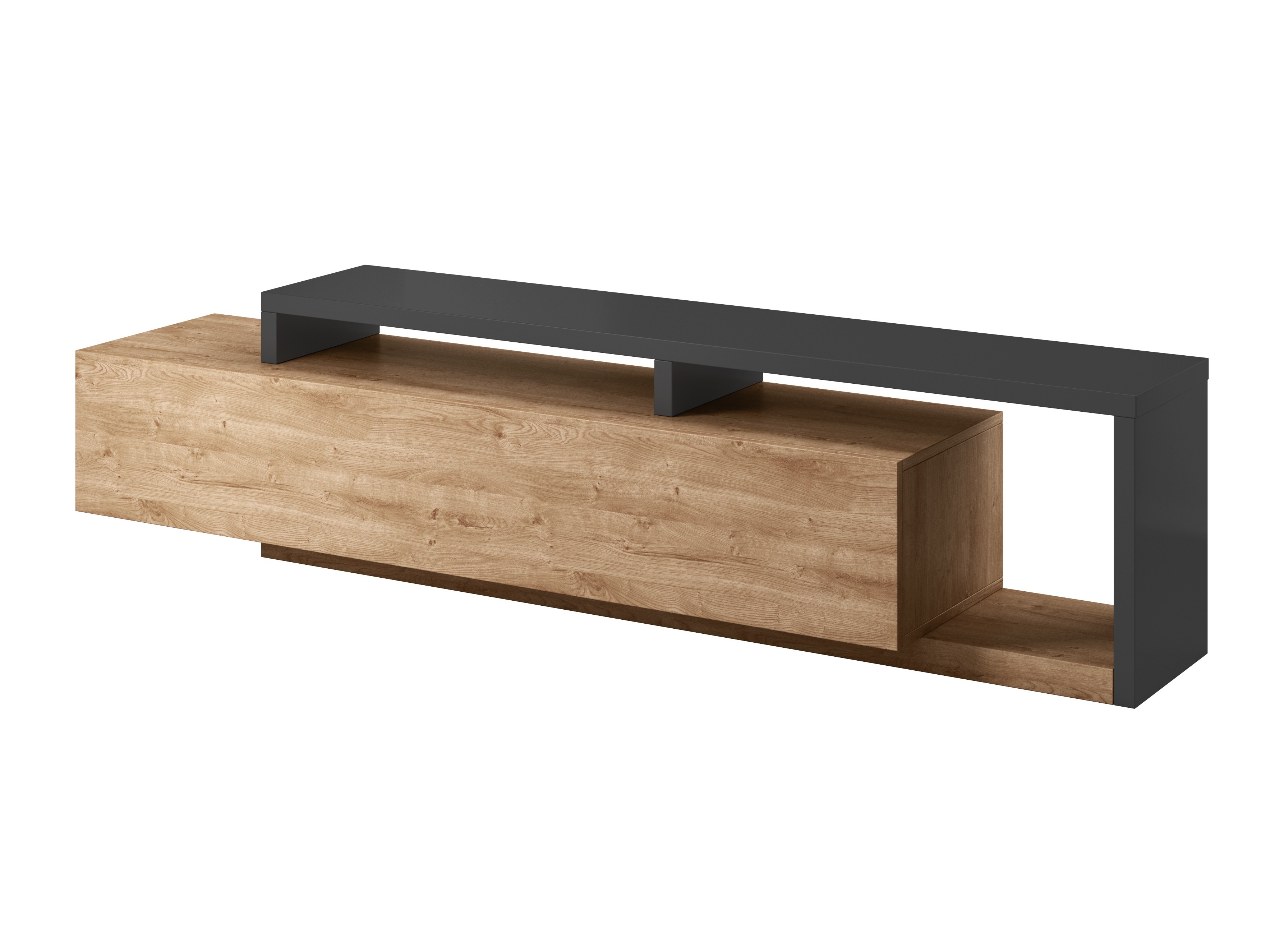 TV-állvány Lutiva 103 (Antracit + Ribbec tölgy)
