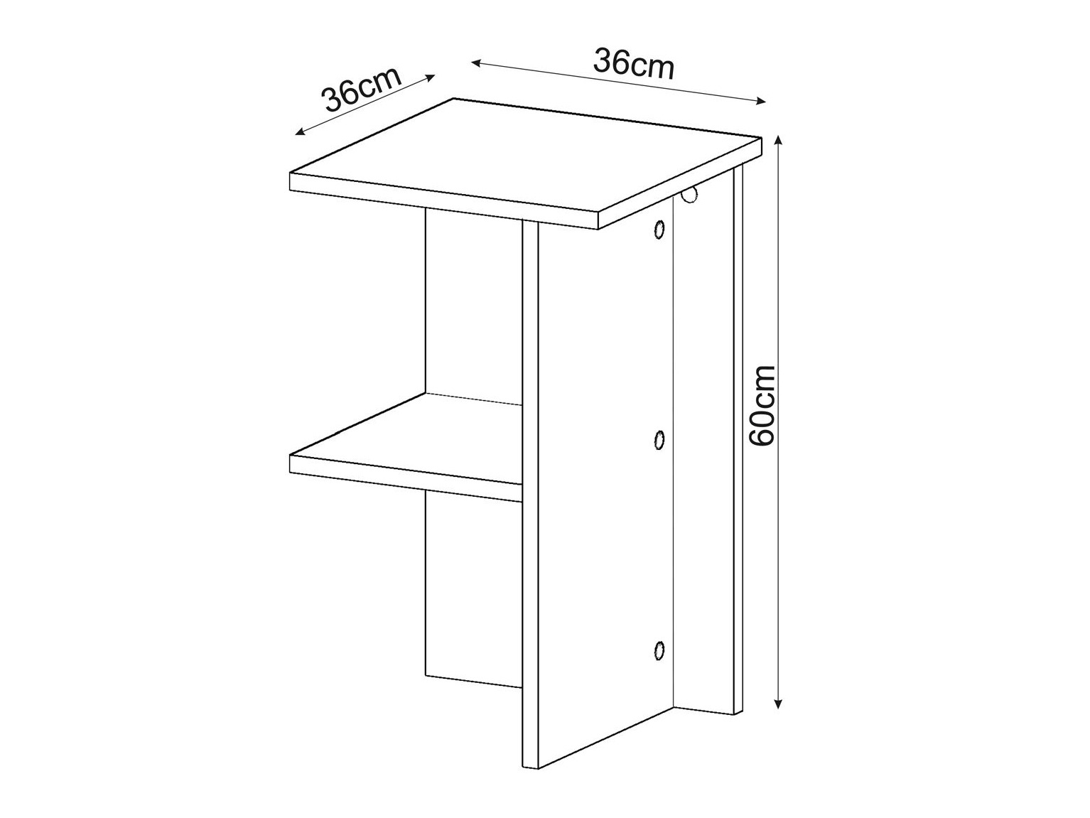 Éjjeliszekrény Kailua 2580 (Világos Travertine)