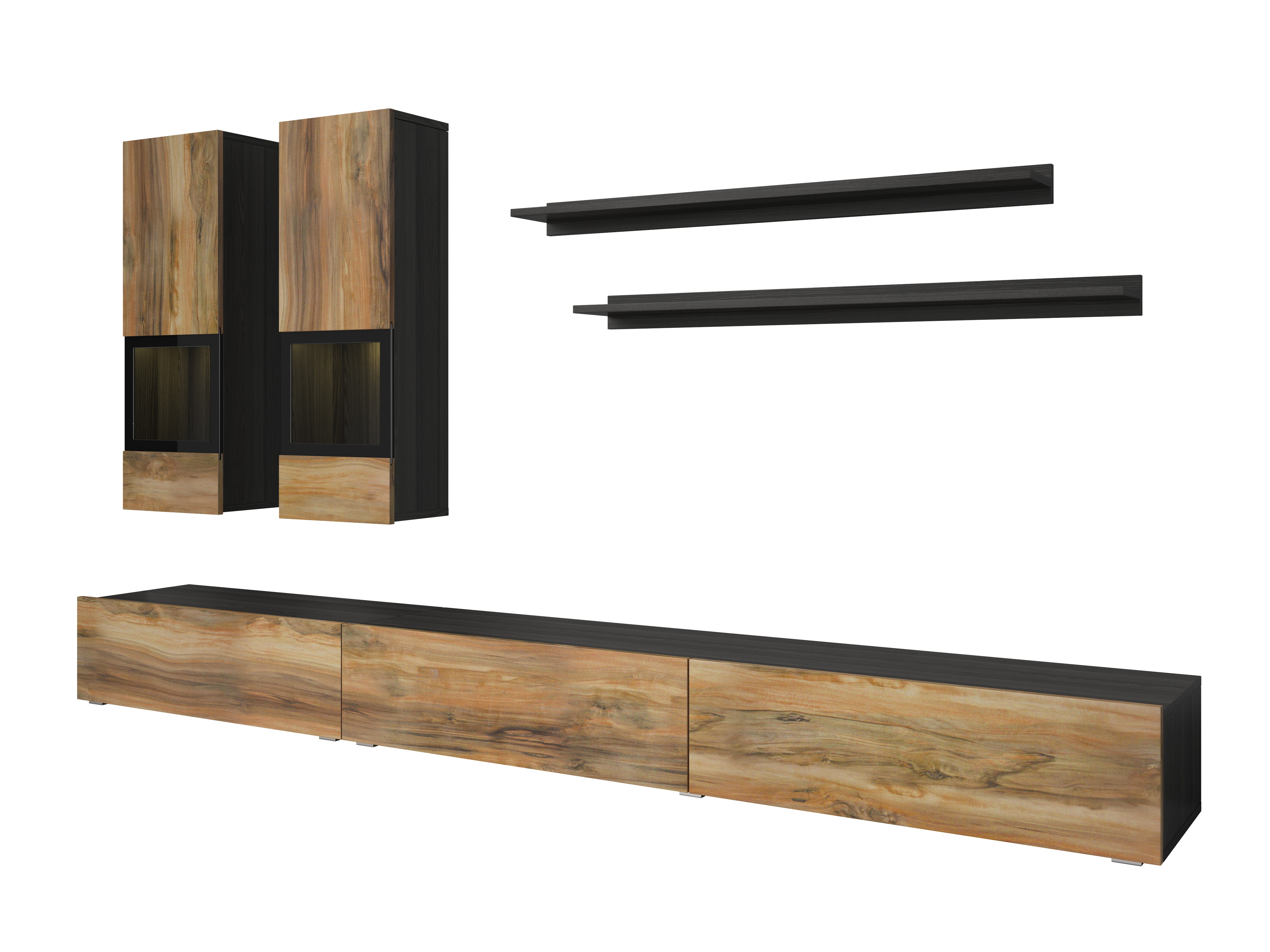 Nappali szett Serodeu 100 (Dió + Sötét barna)