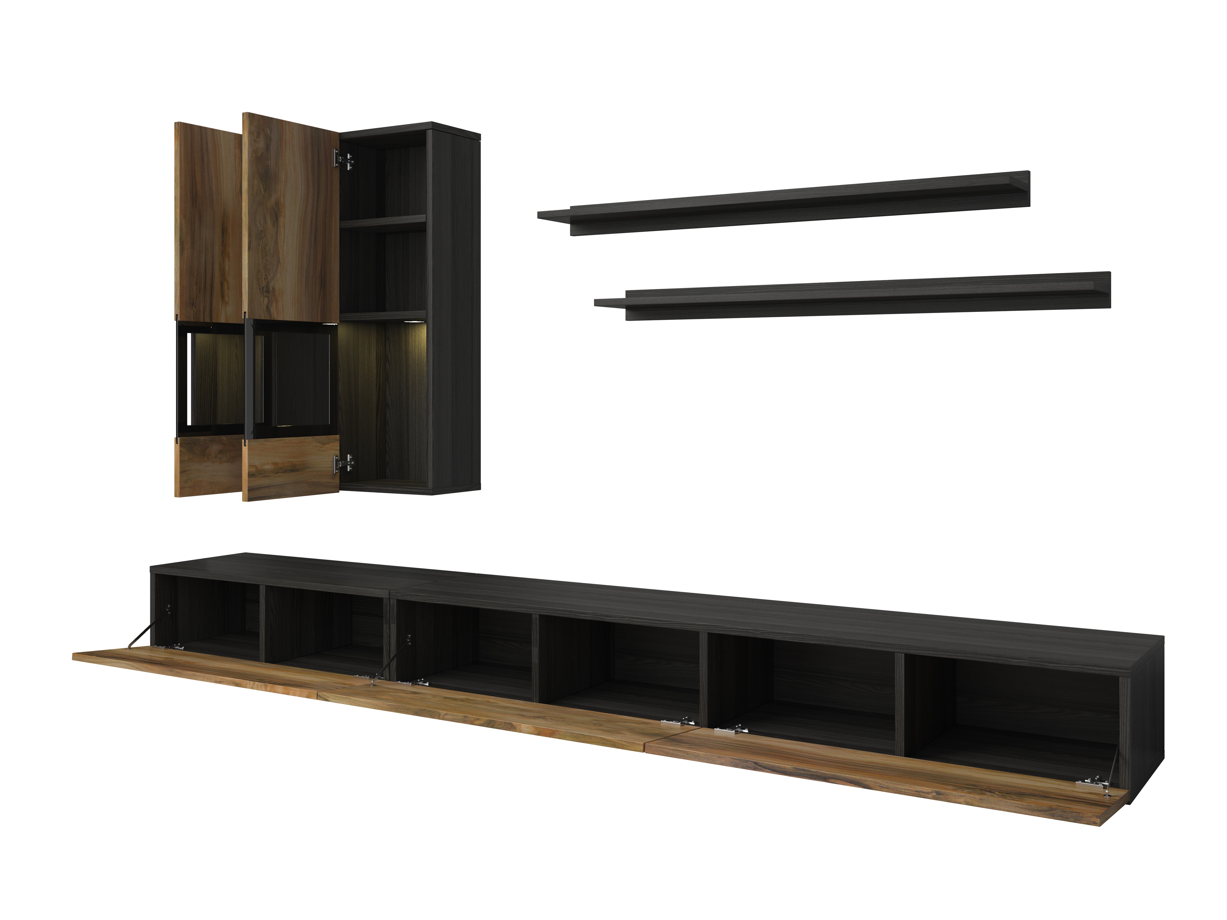 Nappali szett Serodeu 100 (Dió + Sötét barna)