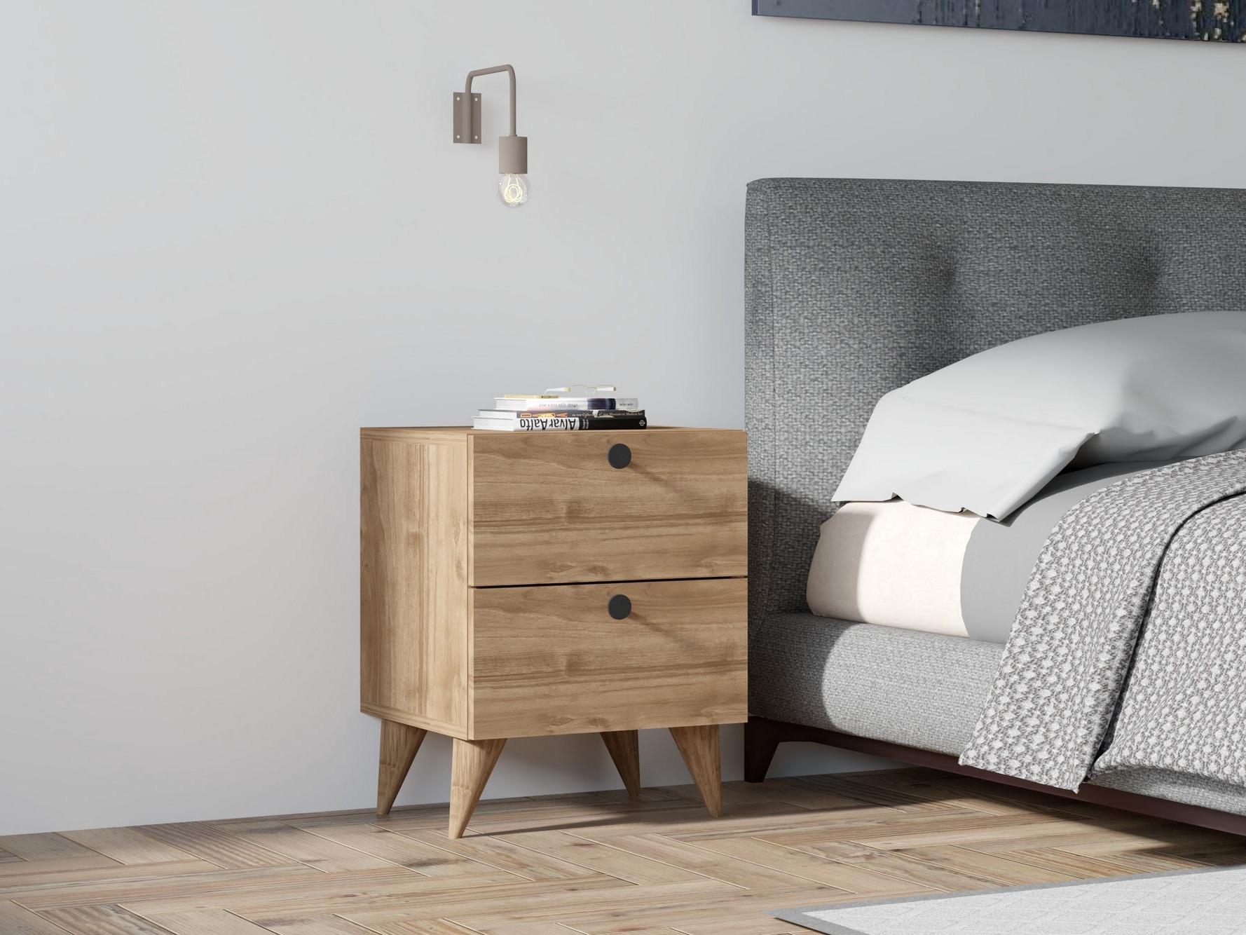 Éjjeliszekrény Kailua 2594 (Dió)