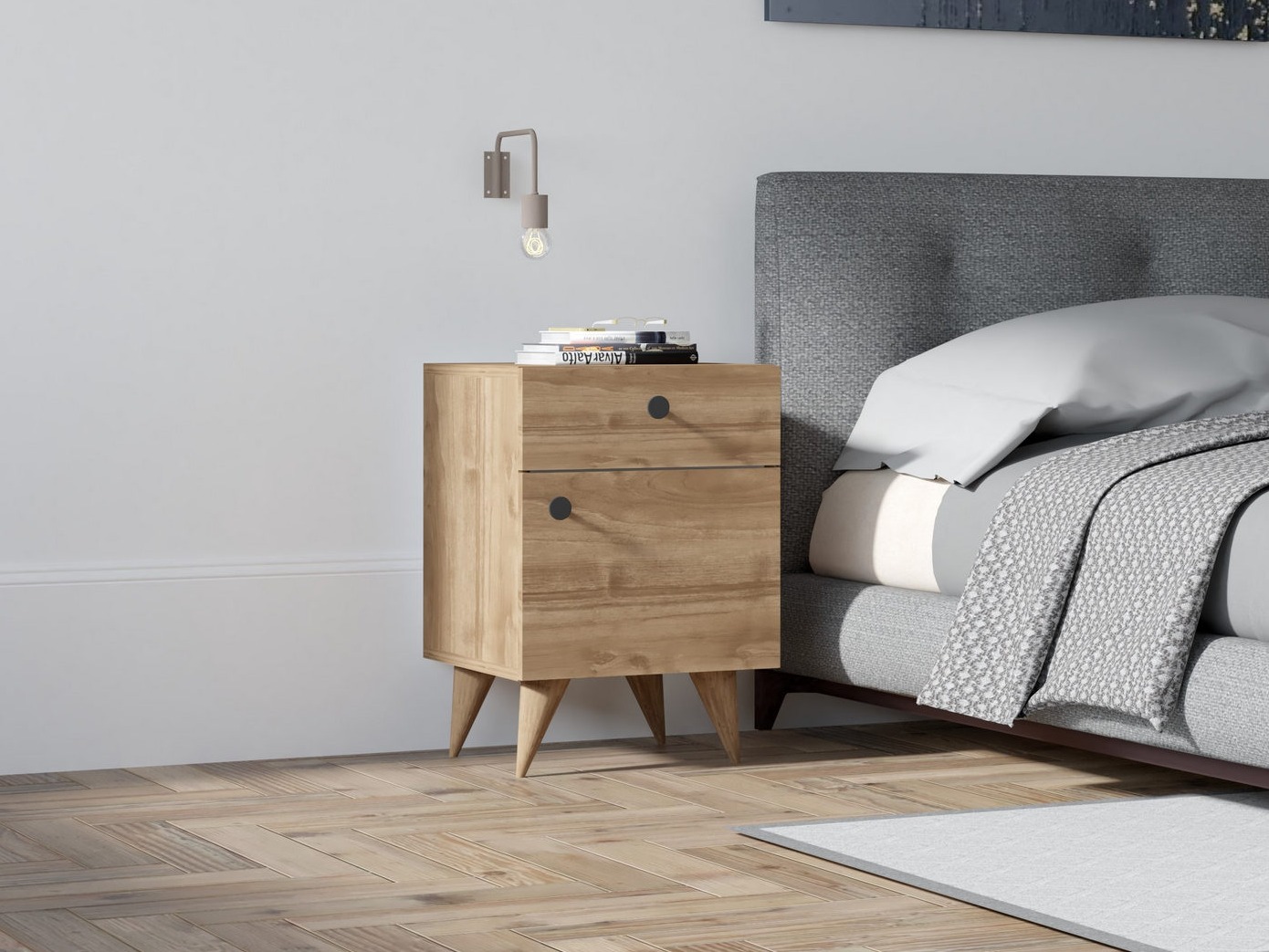 Éjjeliszekrény Kailua 2595 (Dió)