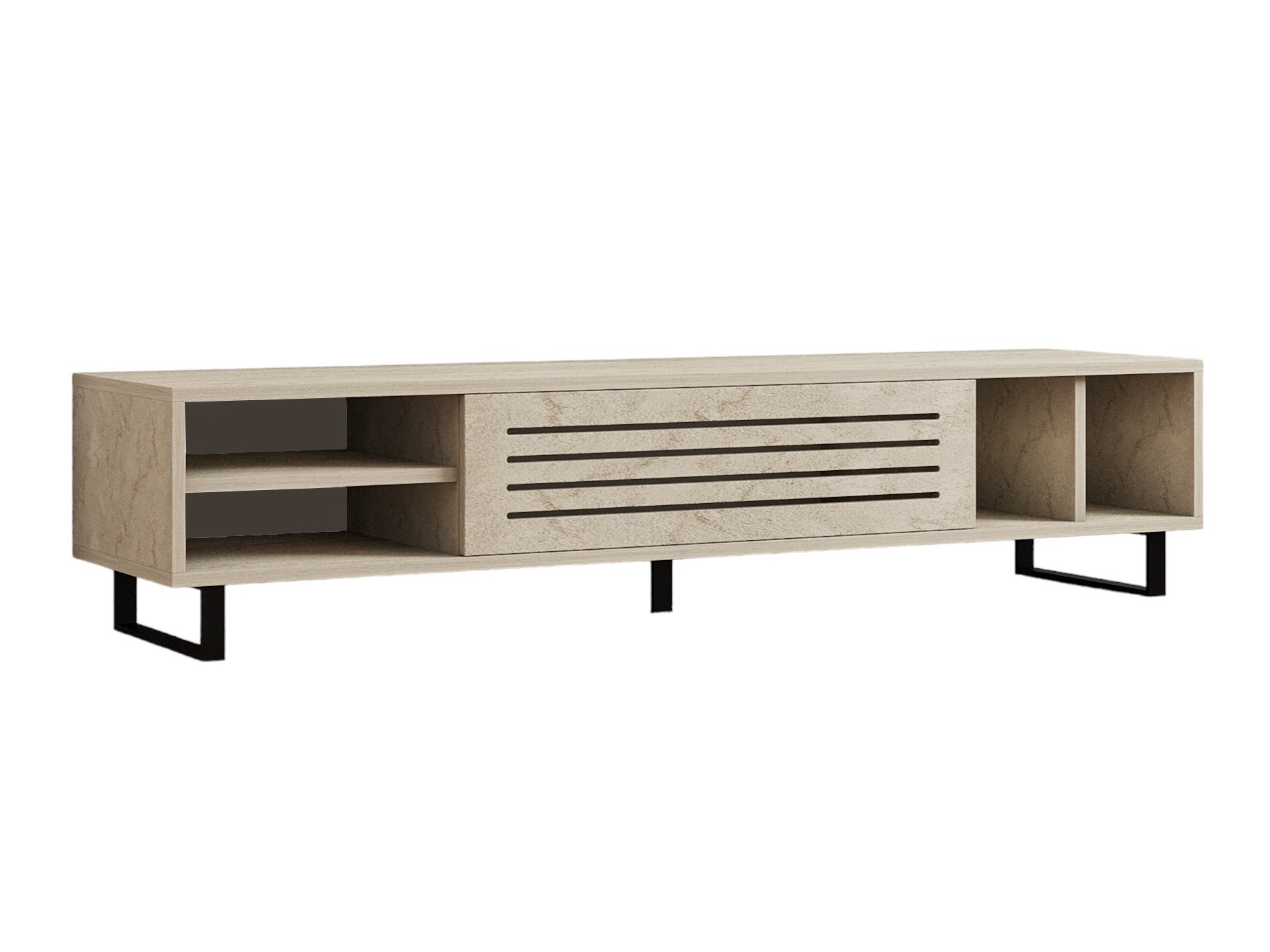 TV-állvány Kailua 629 (Könnyű travertin)