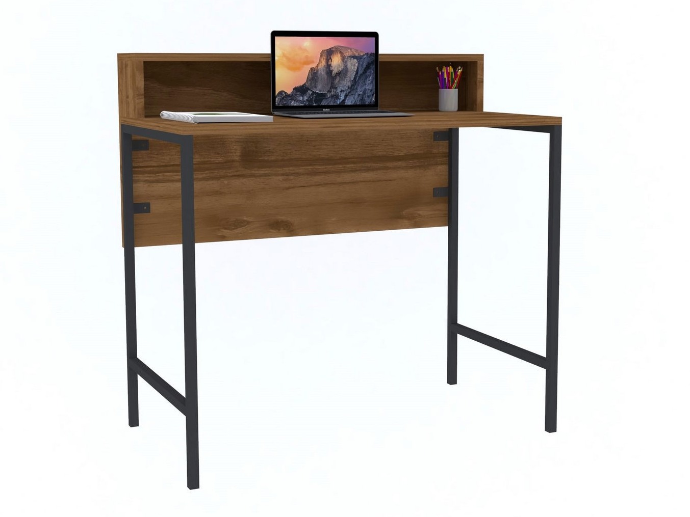 Íróasztal Kailua 2607 (Fekete + Dió)