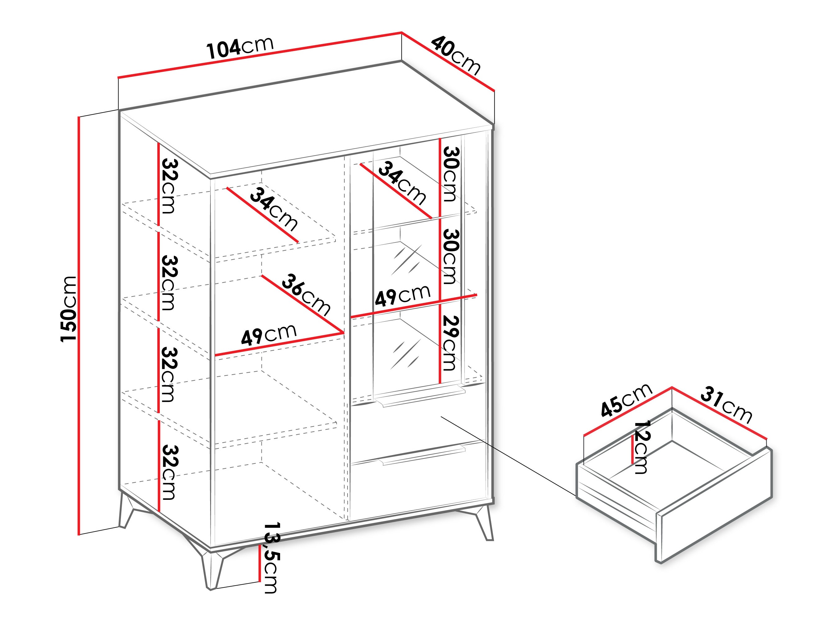 Könyvespolc Comfivo Citrus II
