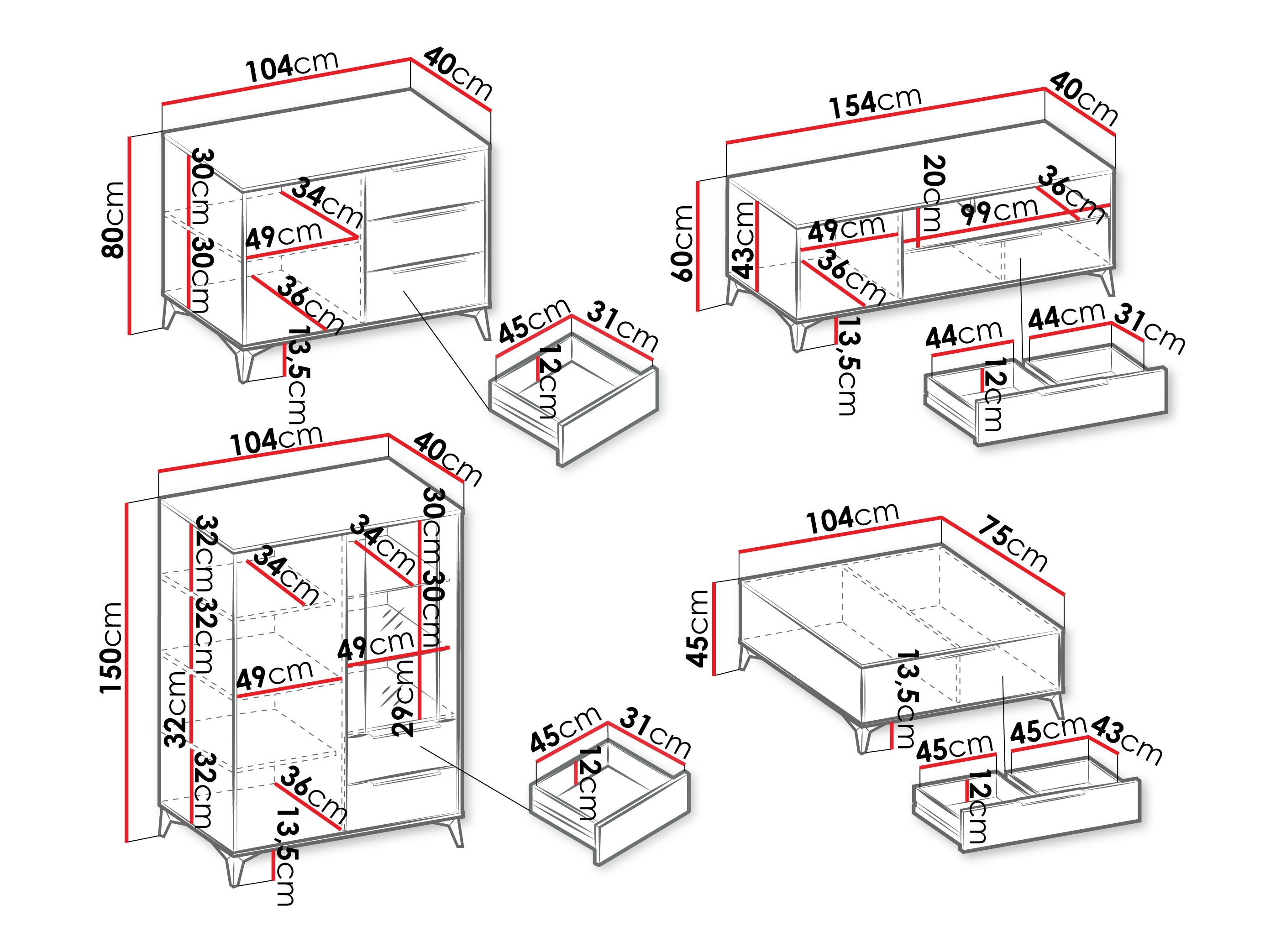 Nappali szett Comfivo Camlue 114
