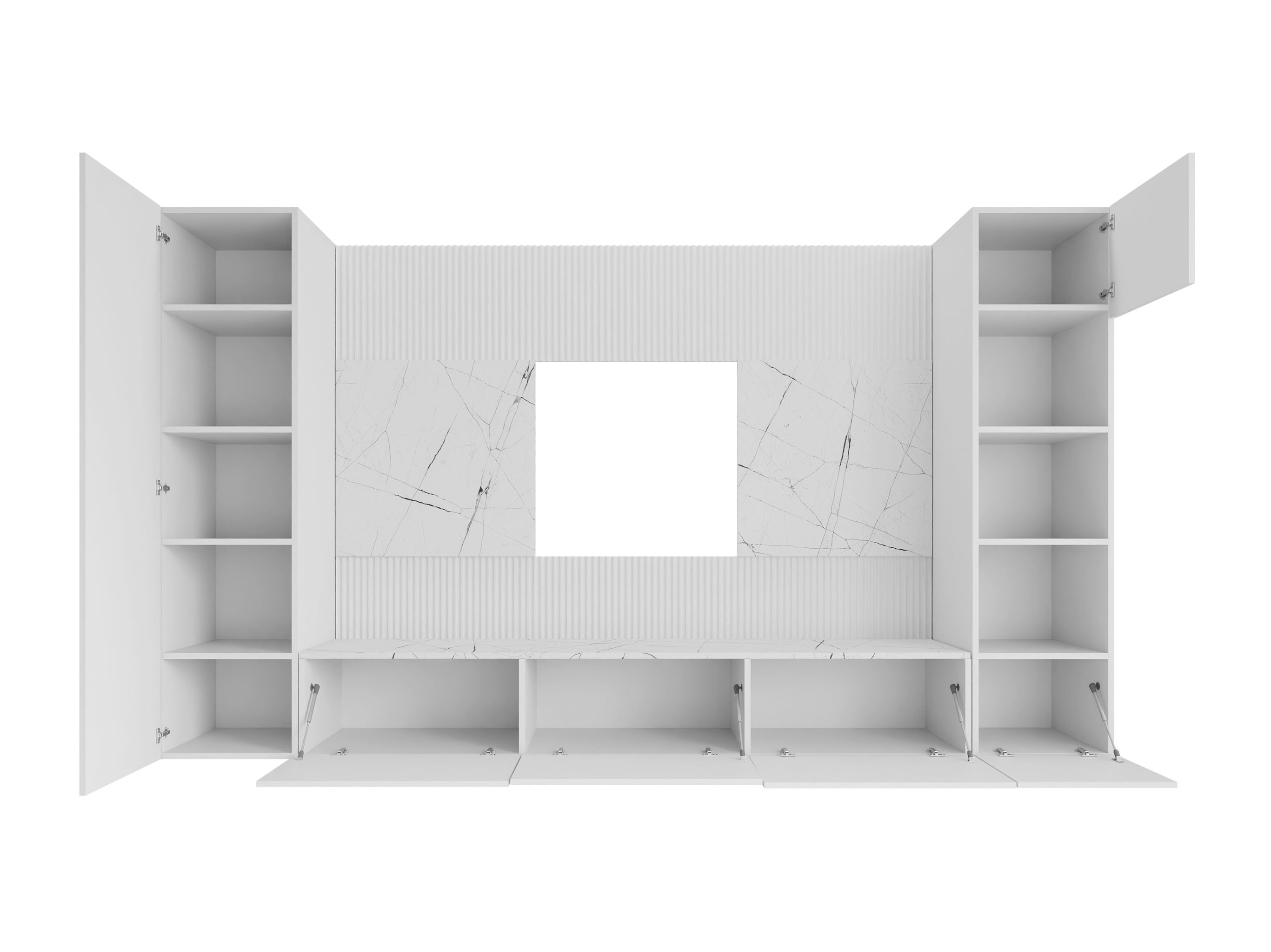 Nappali szett Comfivo Salix IV (Fekete + Fekete márvány)