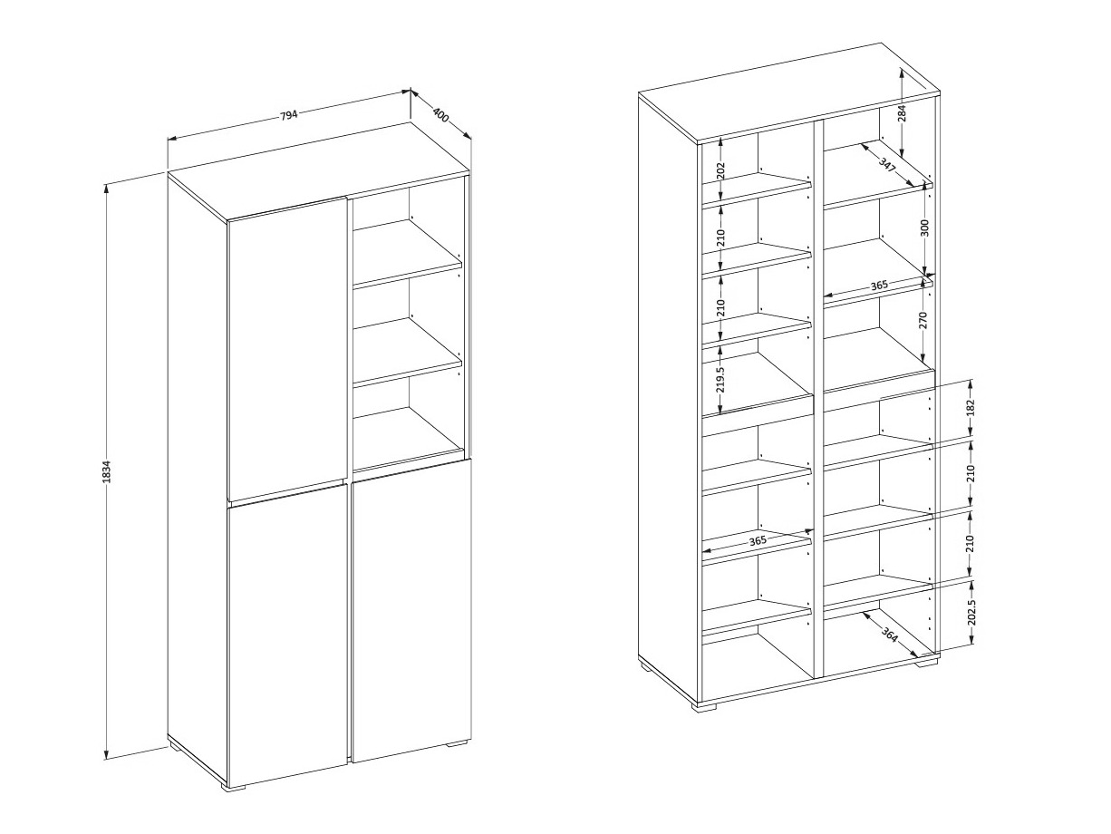 Cipőtároló Alfere 116 (Fehér)