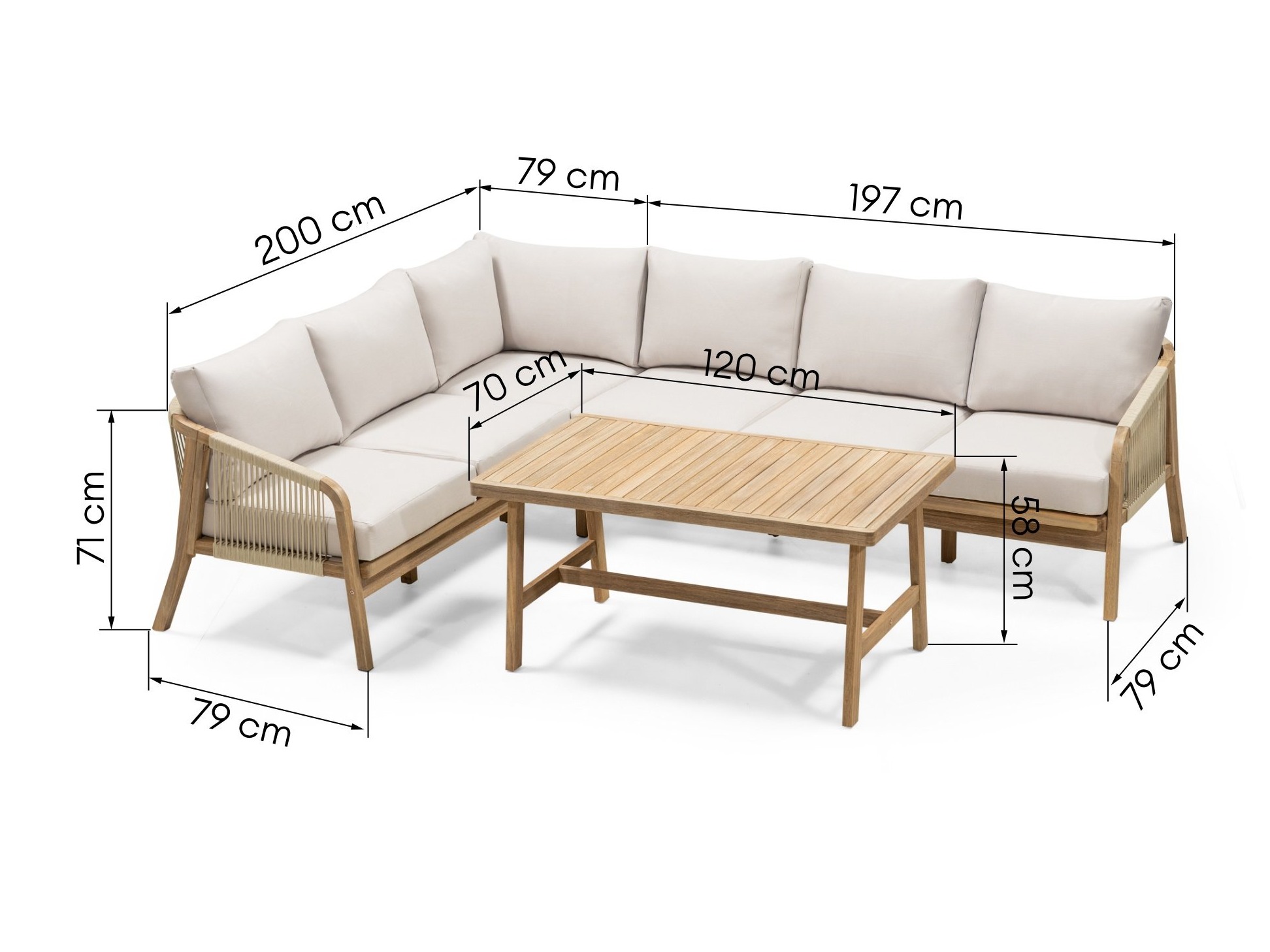 Kerti bútor Burleson 325