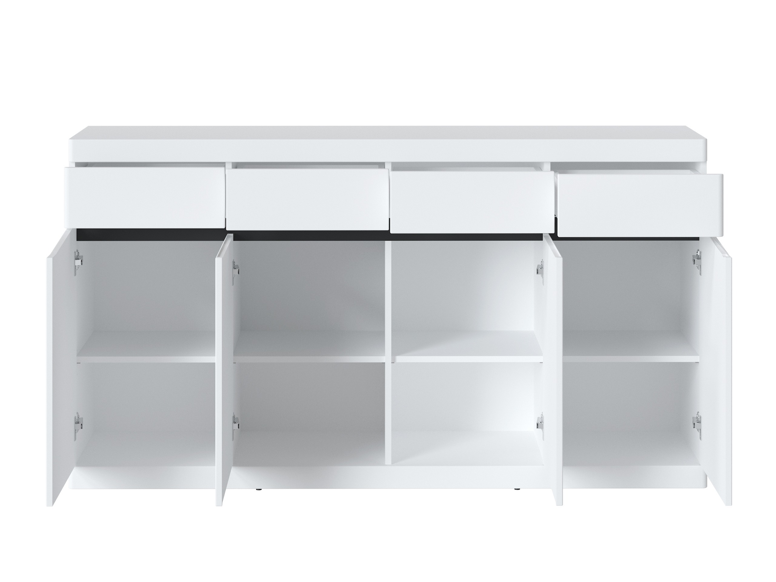 Komód Venlori 124 (Fehér + Grafit)